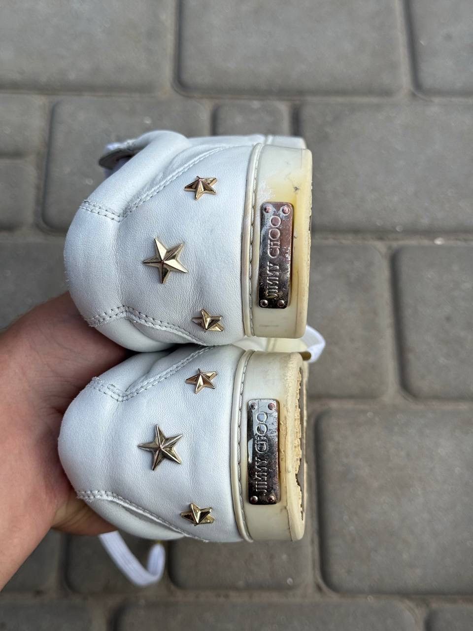 Jimmy Choo Vintage Sneakers Jimmy Choo White Leather Size US 8 / IT 38 - 19 Thumbnail