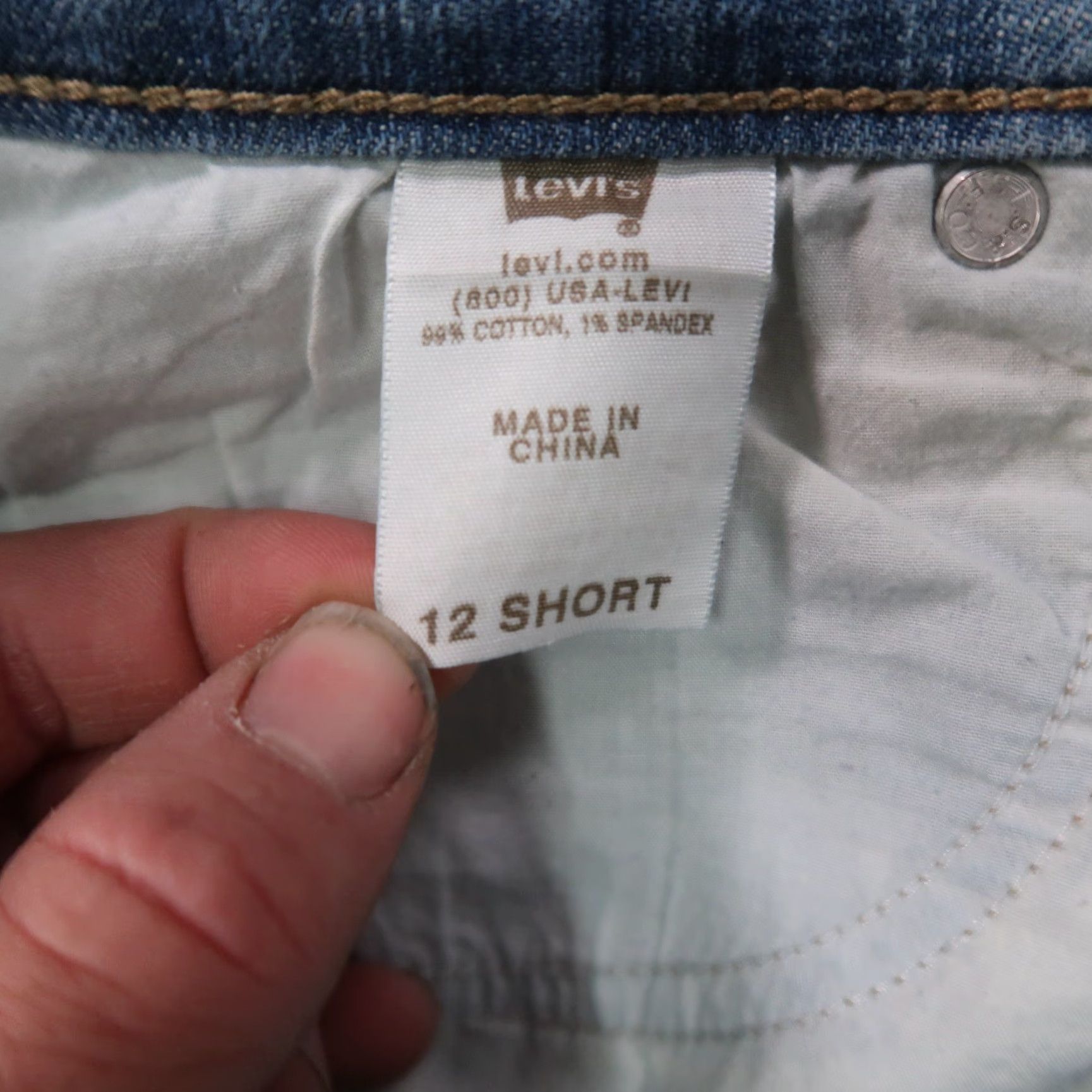 Levi's Levi's 512 Perfectly Slimming Bootcut Jeans Women's 12s Blue Denim Stretch Size 34" / US 12 / IT 48 - 4 Thumbnail