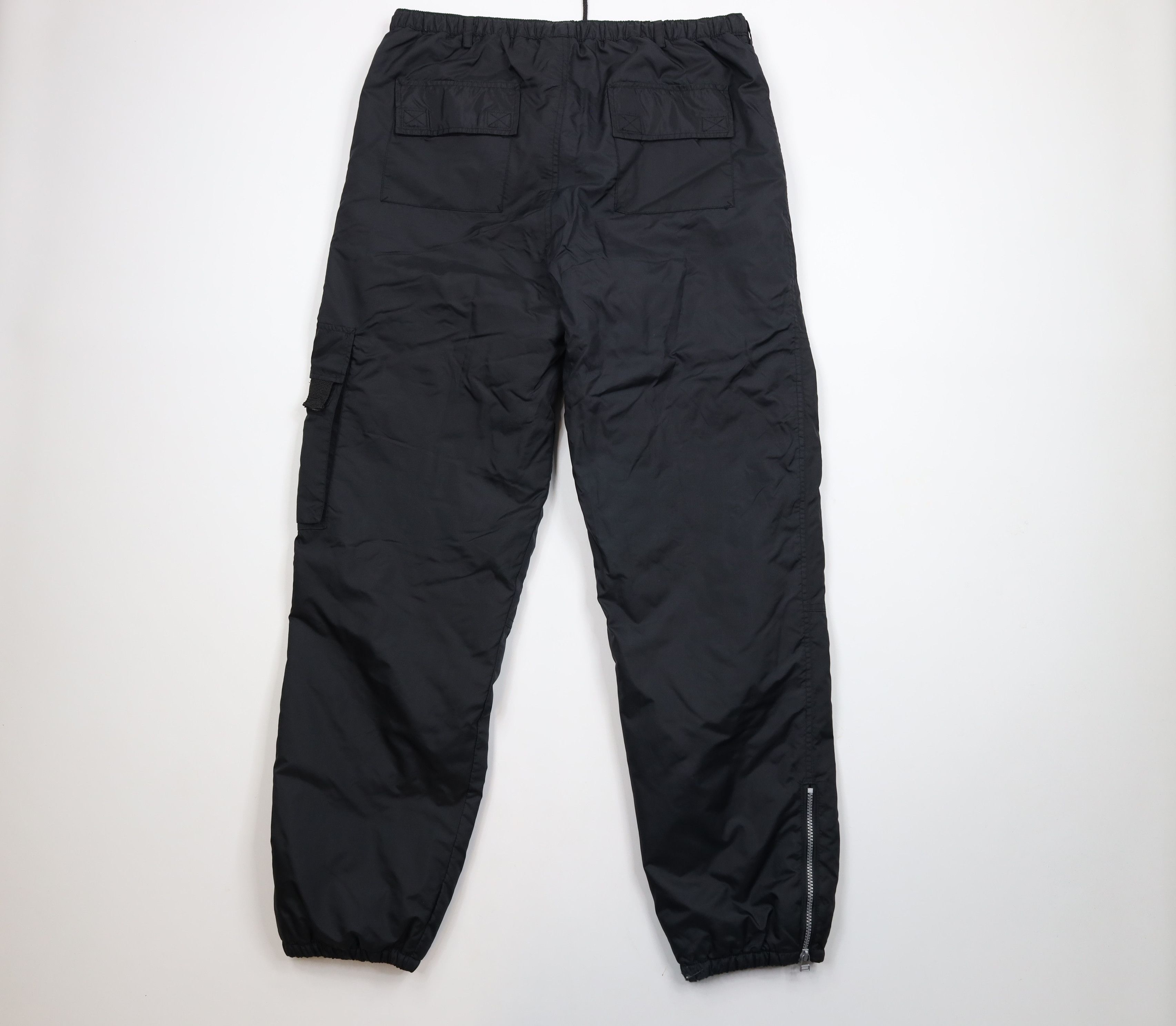Vintage Vintage 90s Y2K Streetwear Cargo Joggers Pants Black Nylon Size US 34 / EU 50 - 8 Thumbnail