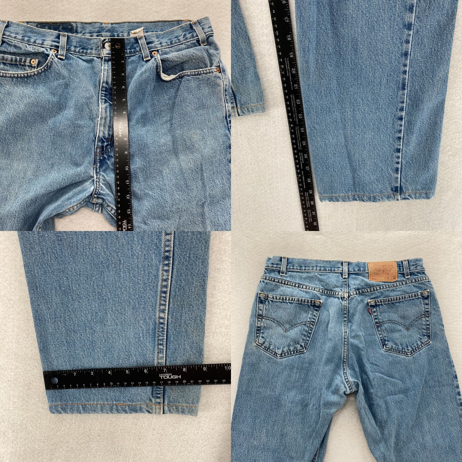 Levi's Vintage Levi's 505 Jeans Mens 36x30 Straight Denim Blue Medium Wash 2002 Y2K Levi's 500 Series 5-Pocket Design Regular Rise Mens Jeans Size US 36 / EU 52 - 8 Thumbnail