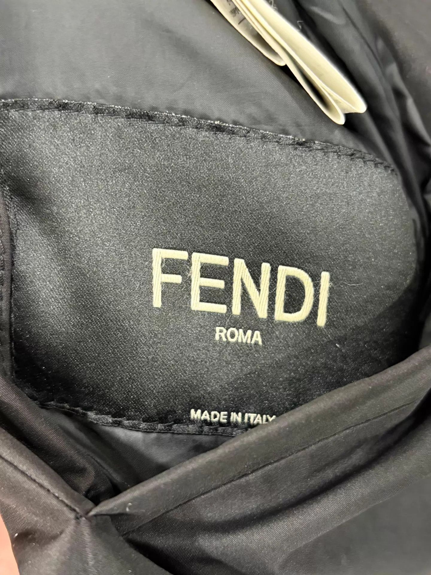 Fendi FENDI Men's Black Reversible Padded Cotton Jacket Size 52 Size US L / EU 52-54 / 3 - 4 Thumbnail