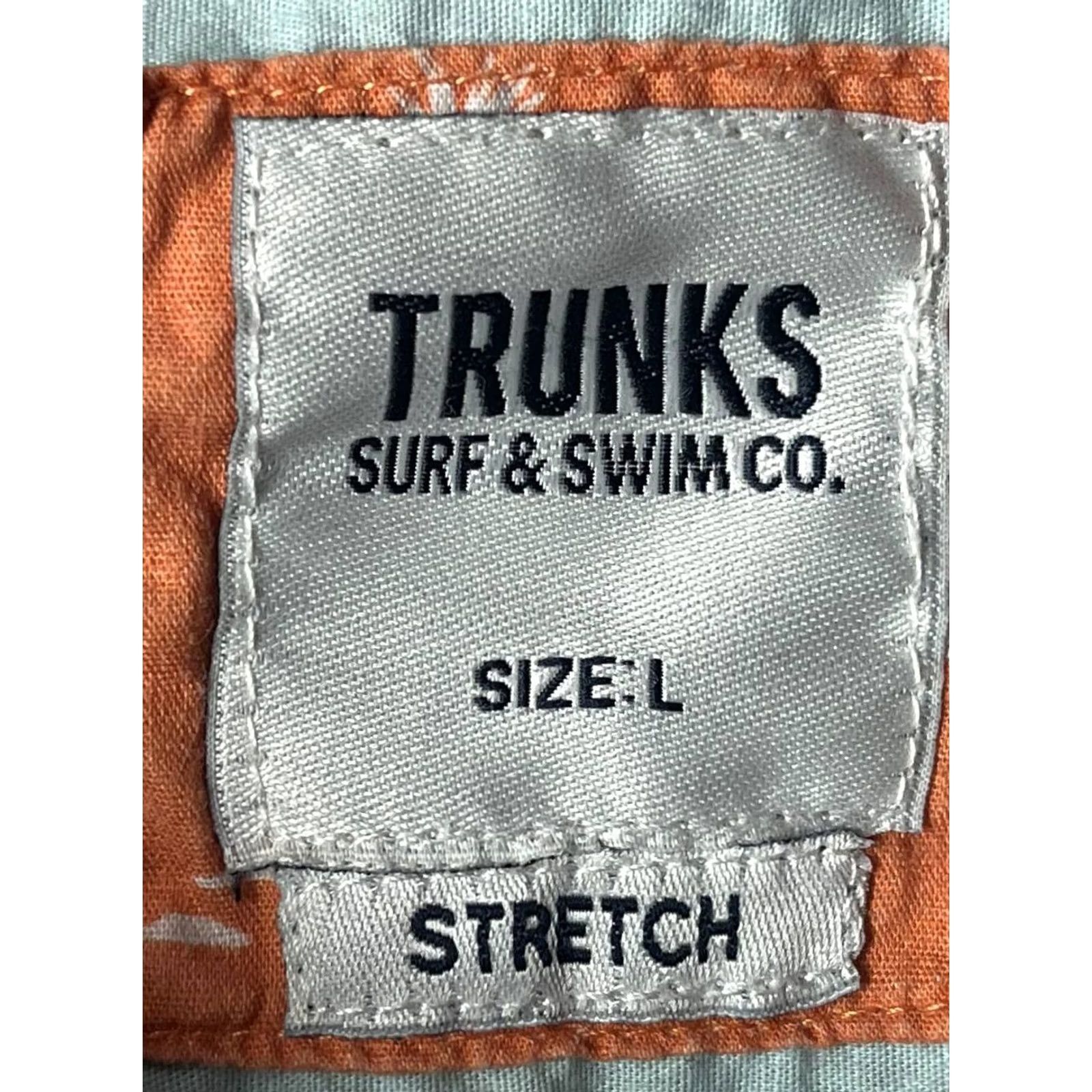 Vintage Trunks Surf and Swim Co. Shirt Blue Button-Up Tiki Luau Hula Pineapple Preppy Men L Size US L / EU 52-54 / 3 - 5 Thumbnail