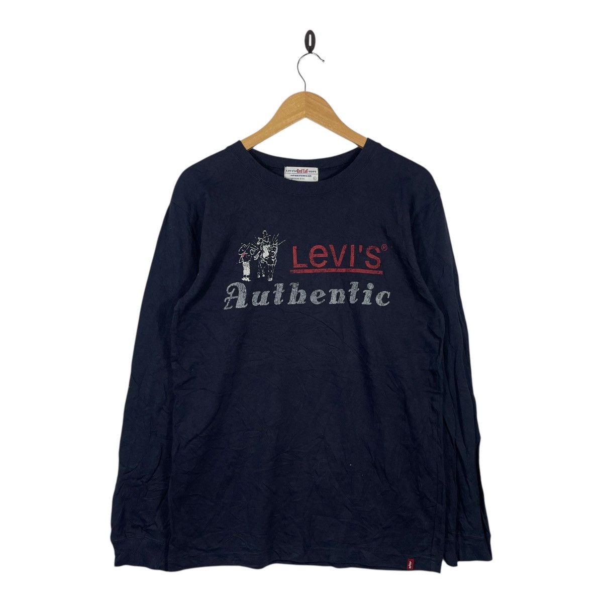 Levi's Levi’s Authentic Long Sleeve Tee Red Tab Sportswear Vintage Size US L / EU 52-54 / 3 - 1 Thumbnail