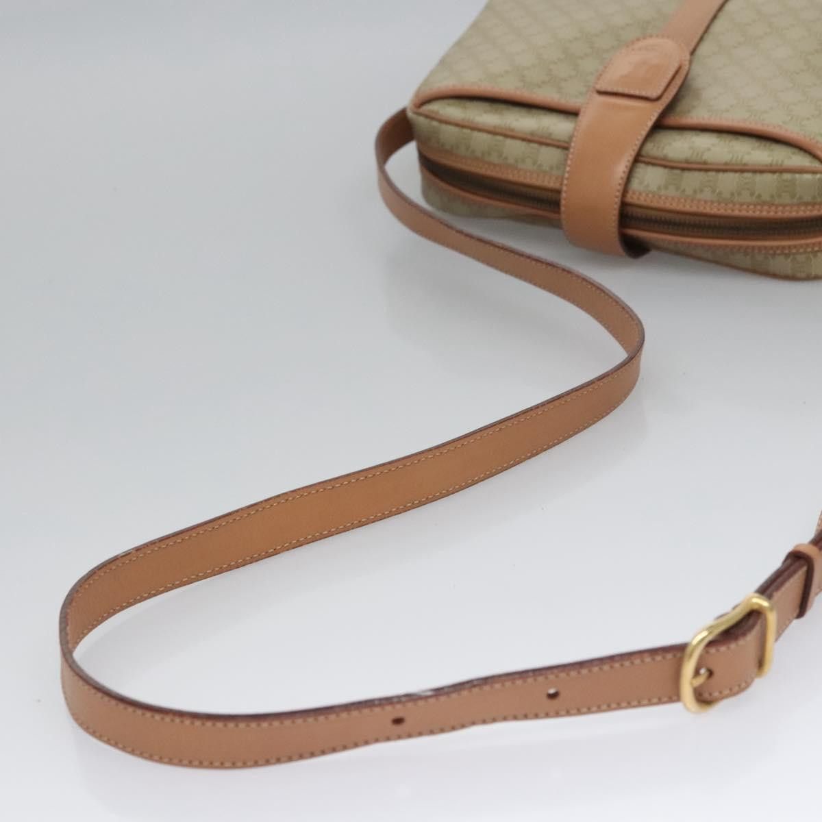 Celine CELINE Macadam Canvas Shoulder Bag Beige Gold Size ONE SIZE - 7 Thumbnail