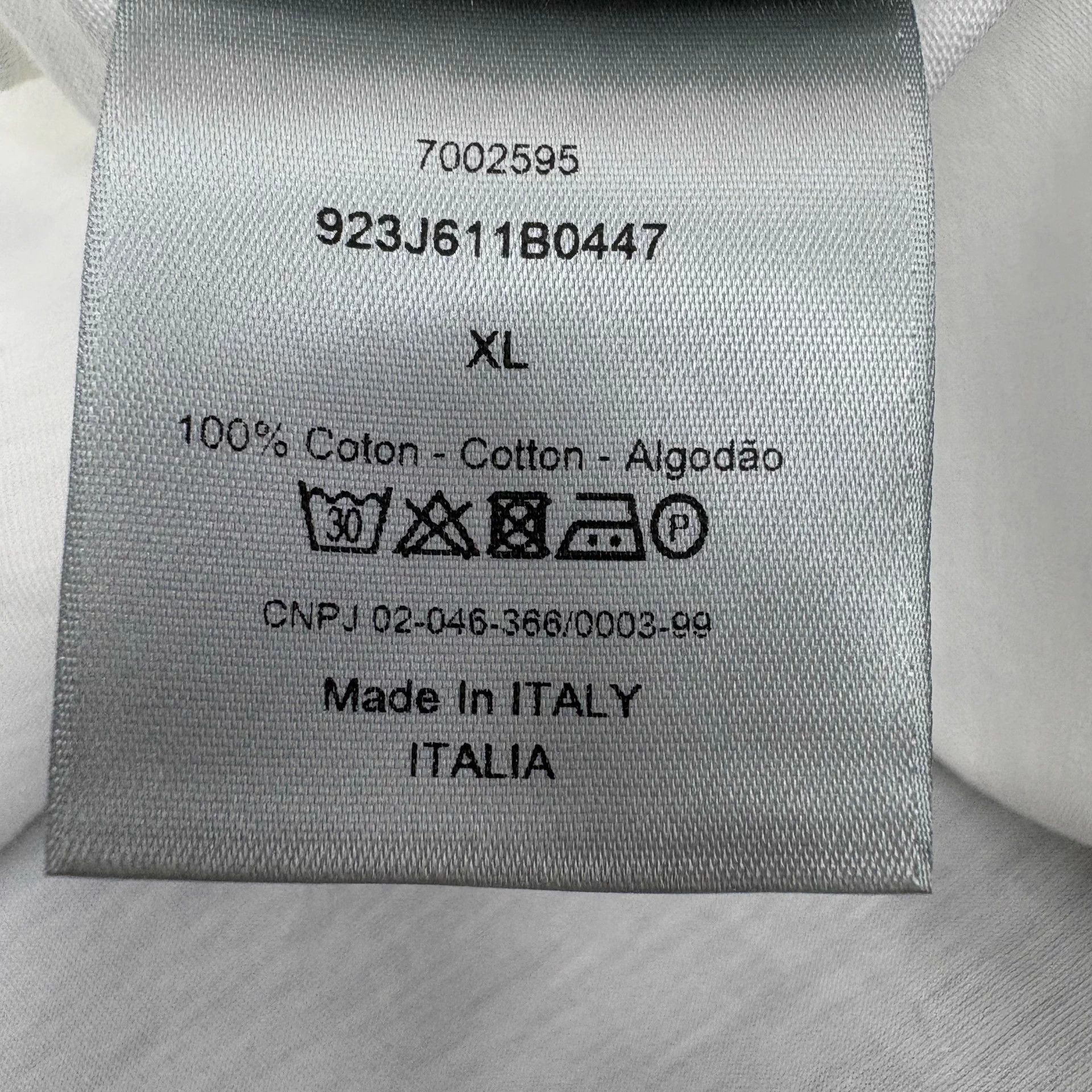 Dior Dior White Sequin Logo Short-Sleeve Tee XL NWT Size US XL / EU 56 / 4 - 7 Thumbnail