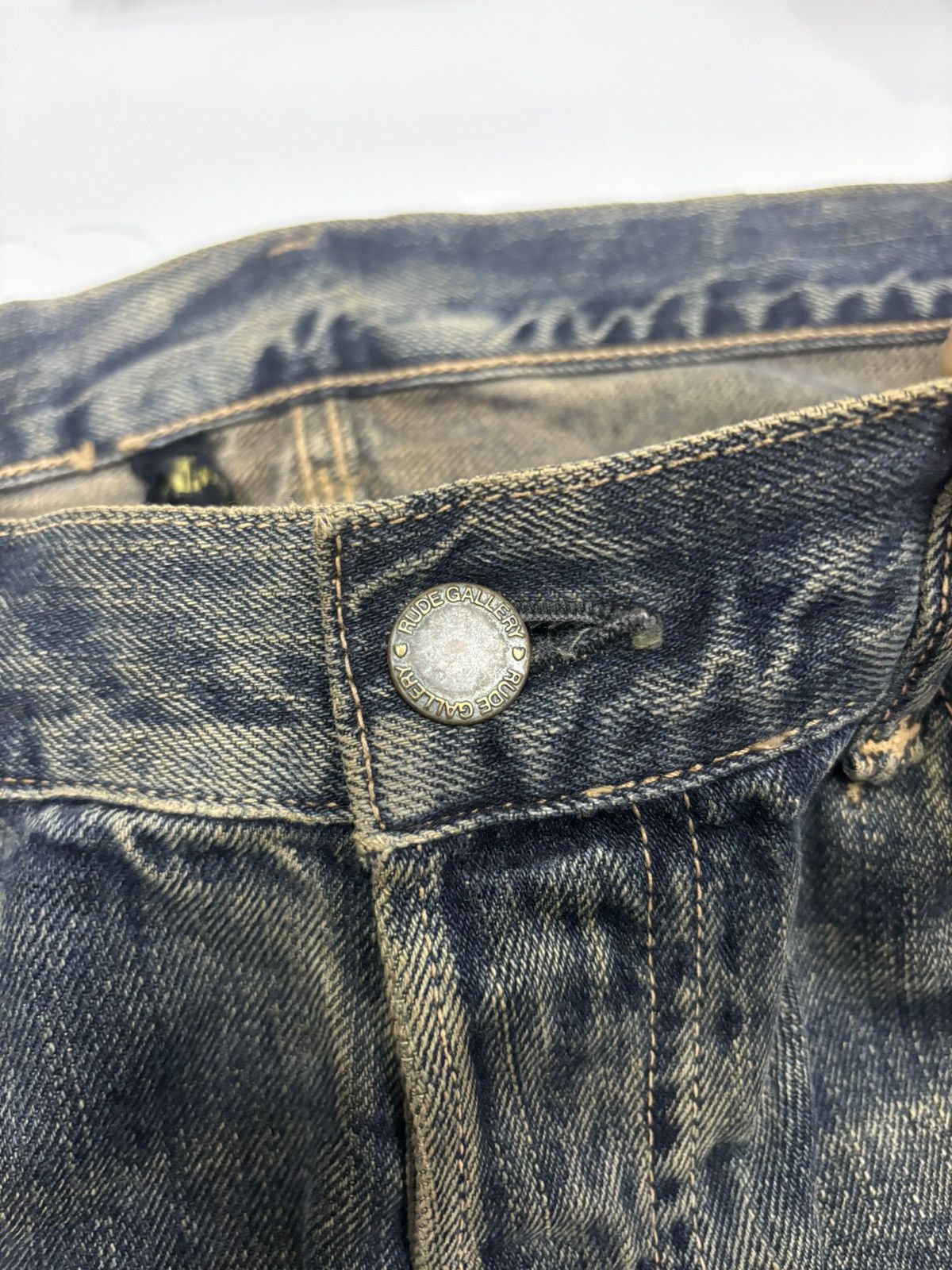 RUDE GALLERY VINTAGE RUDE GALLERY RUSTY DISTRESS ROCKSTAR DENIM JEANS Size US 30 / EU 46 - 10 Thumbnail