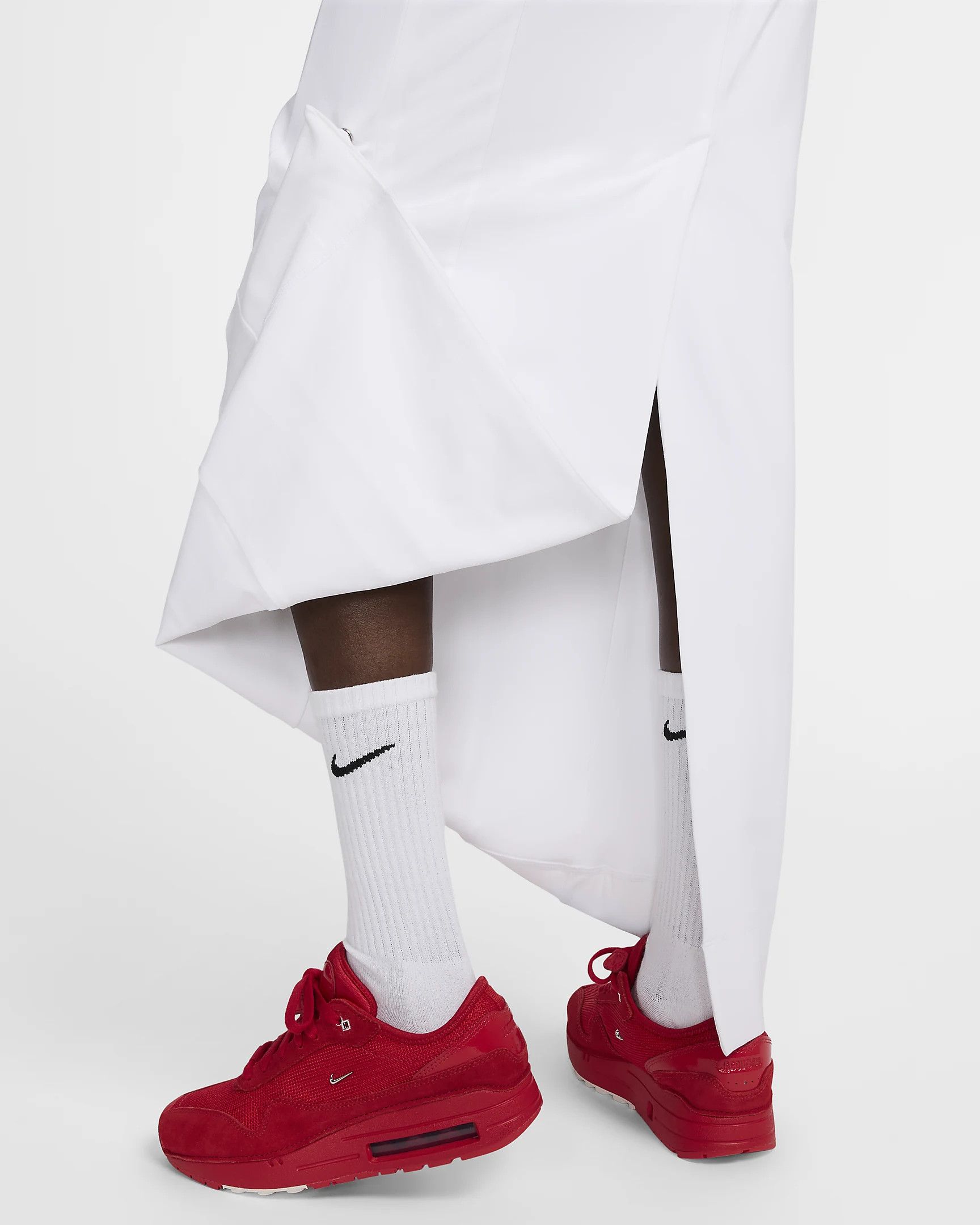 Jacquemus × Nike o1tko10125 Sports Long Skirt in White Size 26" / US 2 / IT 38 - 5 Thumbnail