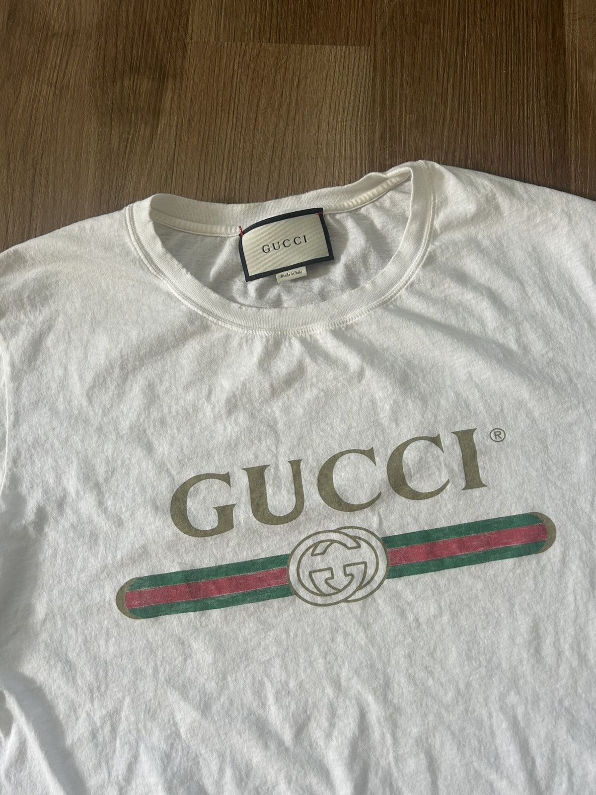 Gucci Gucci Logo Tee White Size US XL / EU 56 / 4 - 3 Thumbnail