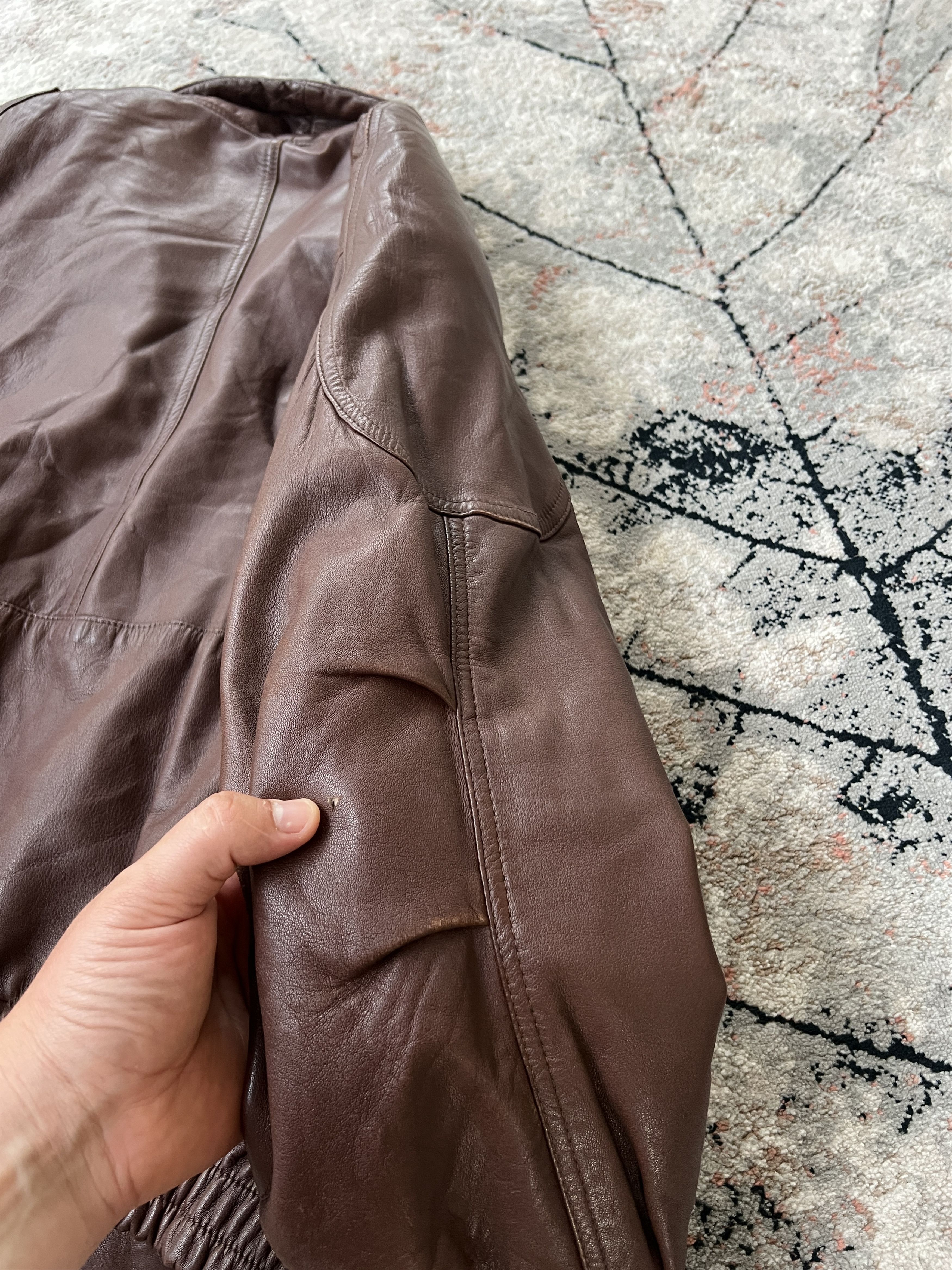 Leather × Vintage Vintage Leather Jacket Size US L / EU 52-54 / 3 - 7 Thumbnail
