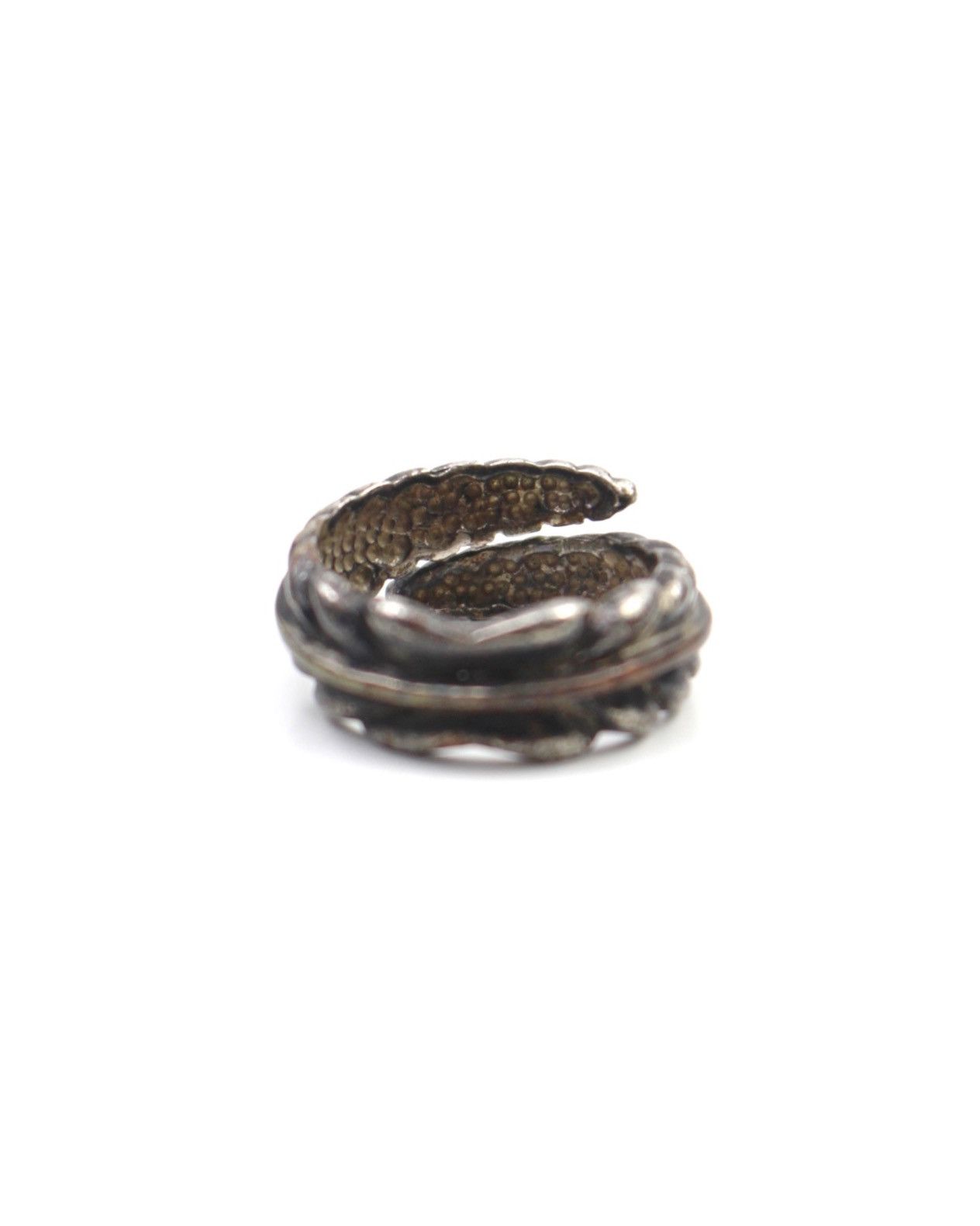 Vintage 2000S JAPANESE MADE TWISTED FEATHER RING Size ONE SIZE - 4 Thumbnail