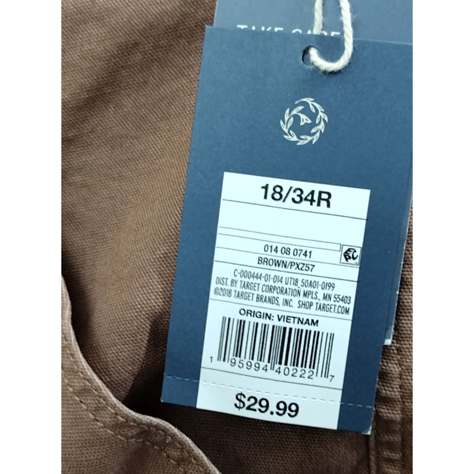 Vintage Universal Thread Cargo Pants Shaped High-Rise Slim Straight Brown Women 18/24R Plus XS? Size 40" / US 18 - 6 Thumbnail
