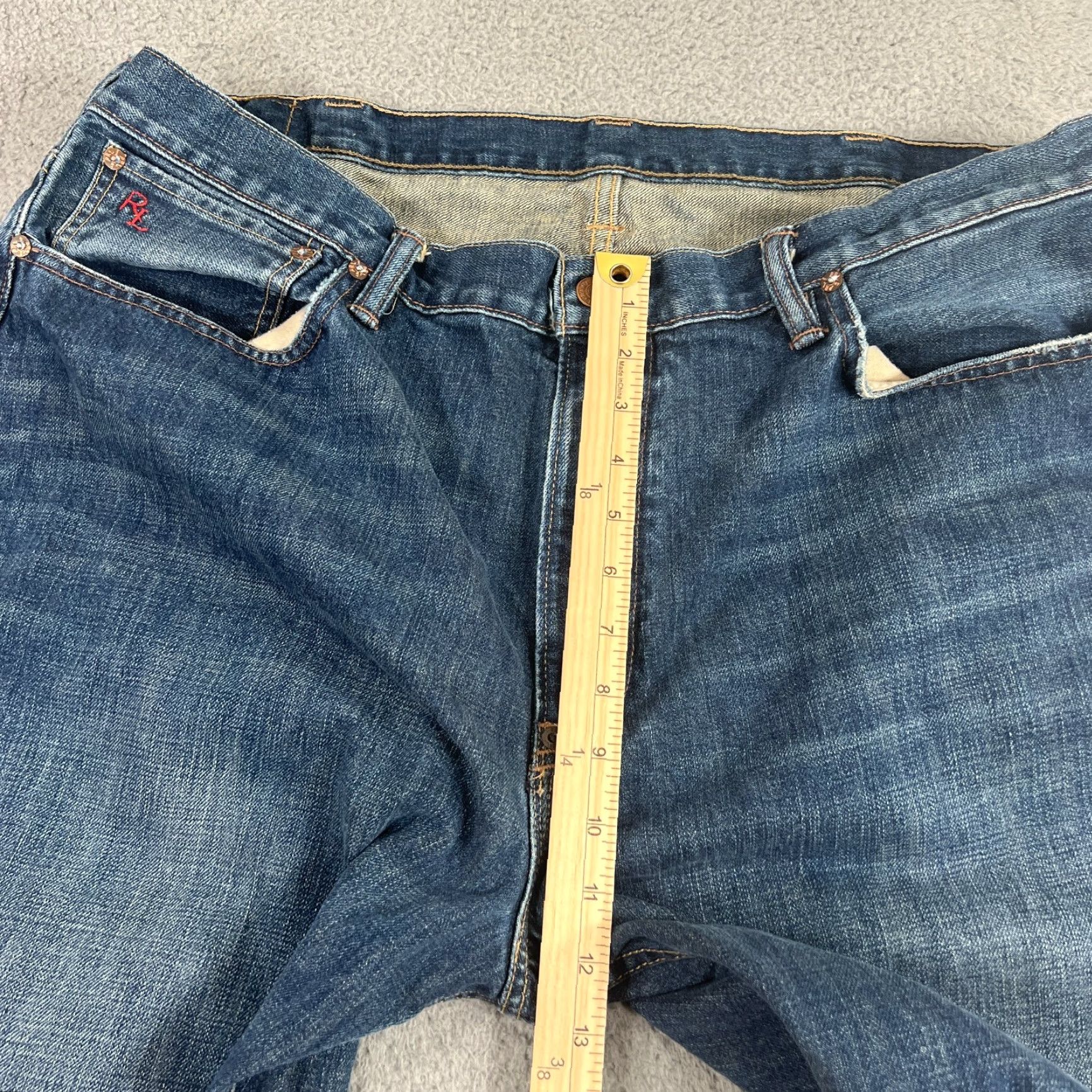 Polo Ralph Lauren Polo Ralph Lauren Jeans Men 42x31 Denim Blue Regular Straight Mens Size US XL / EU 56 / 4 - 3 Thumbnail