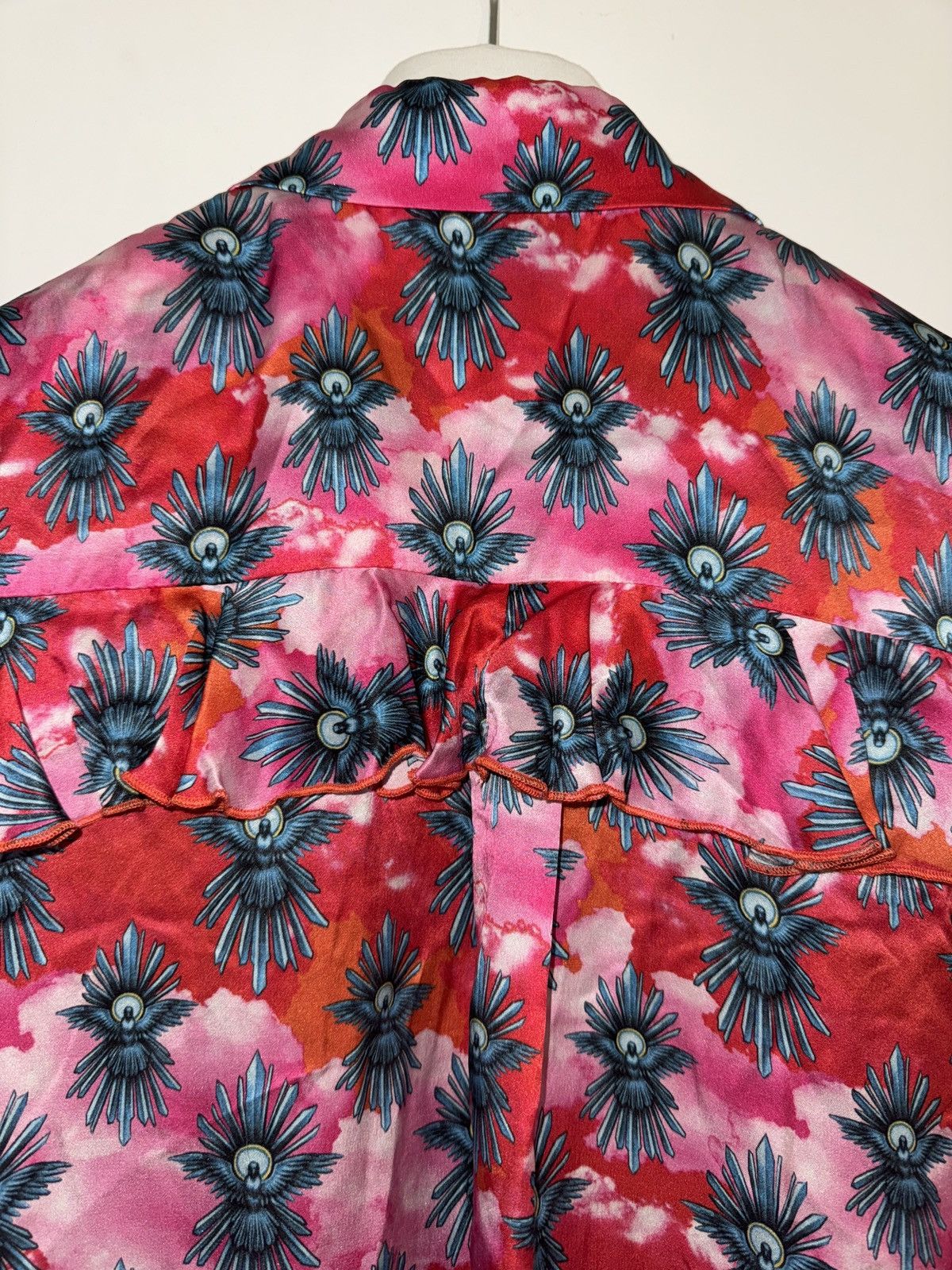 House Of Holland House of Holland Silk Shirt – Sacred Dove Print on Clouds Size XS / US 0-2 / IT 36-38 - 2 Thumbnail