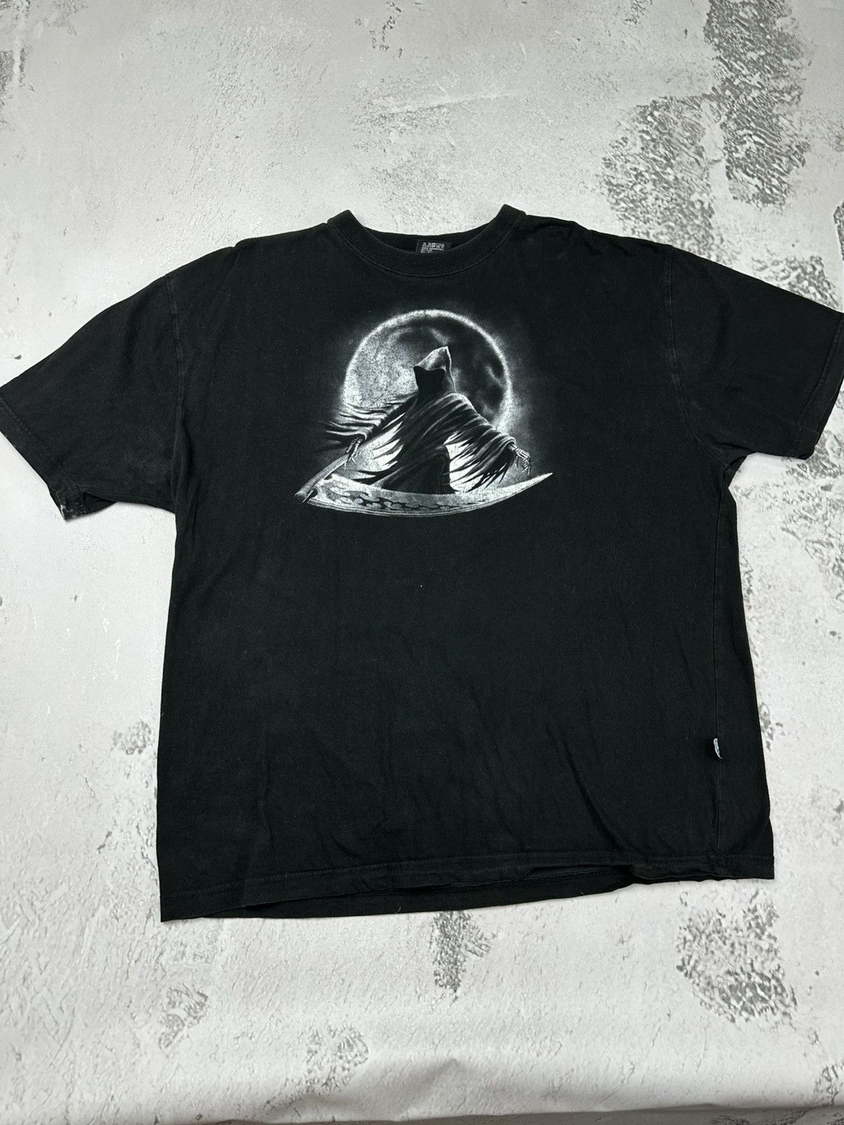 Vintage Vintage Spiral Death On The Moon Rock T Shirt Black XXL Size US XXL / EU 58 / 5 - 2 Thumbnail