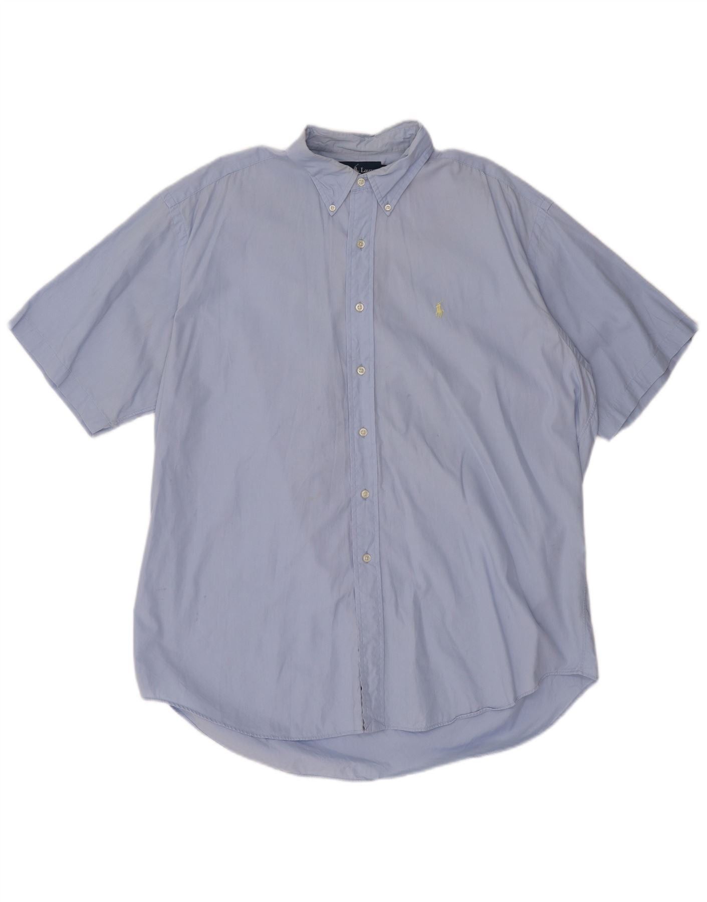 Ralph Lauren Mens Blake Short Sleeve Shirt XL Blue Size US XL / EU 56 / 4 - 1 Thumbnail