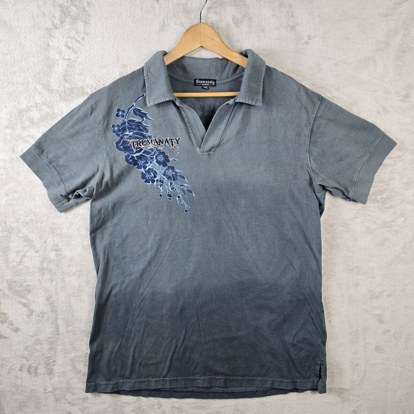 Other Trumanaty Polo Johnny Collar Shirt XXL Axe Affliction Style Size US XXL / EU 58 / 5 - 2 Thumbnail