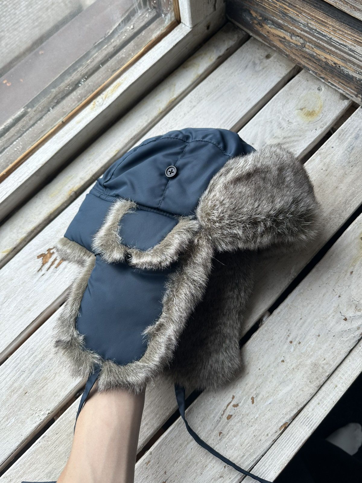Vintage 🚨Y2K HYPE FUZZY MOHAIRE AVIATOR USHANKA HAT bubble Size ONE SIZE - 1 Thumbnail