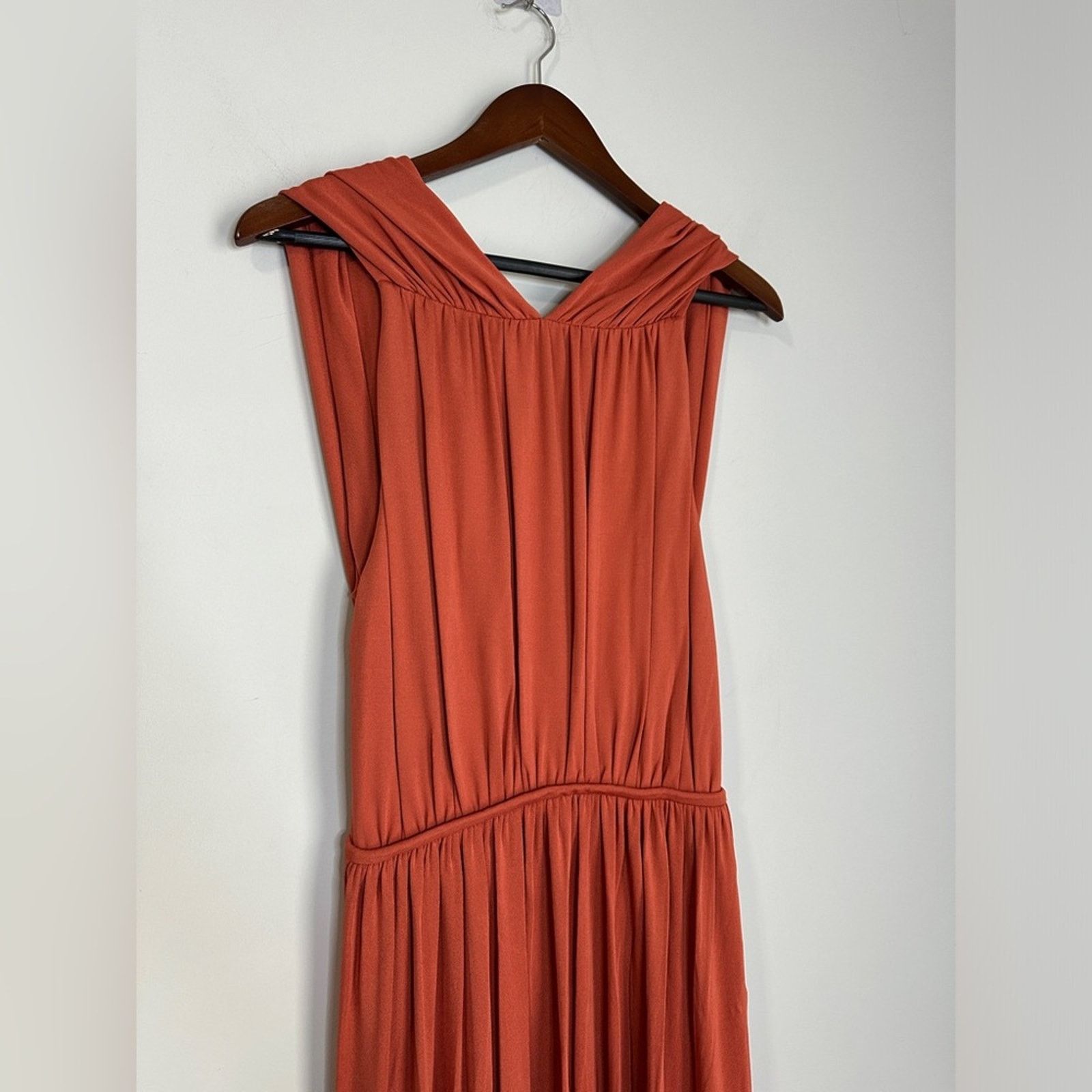 Another Tomorrow Another Tomorrow Size 10 Shirred Open Back Dress Size L / US 10 / IT 46 - 7 Thumbnail
