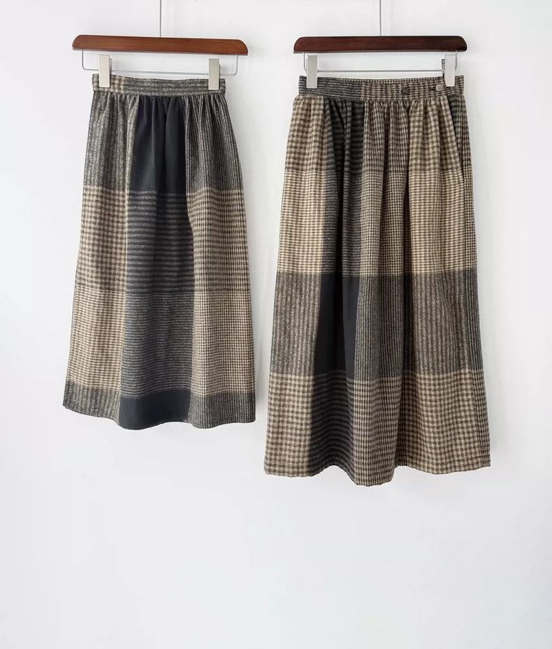 Issey Miyake Issey Miyake size:9 Brown striped checkered top Size S / US 4 / IT 40 - 2 Thumbnail