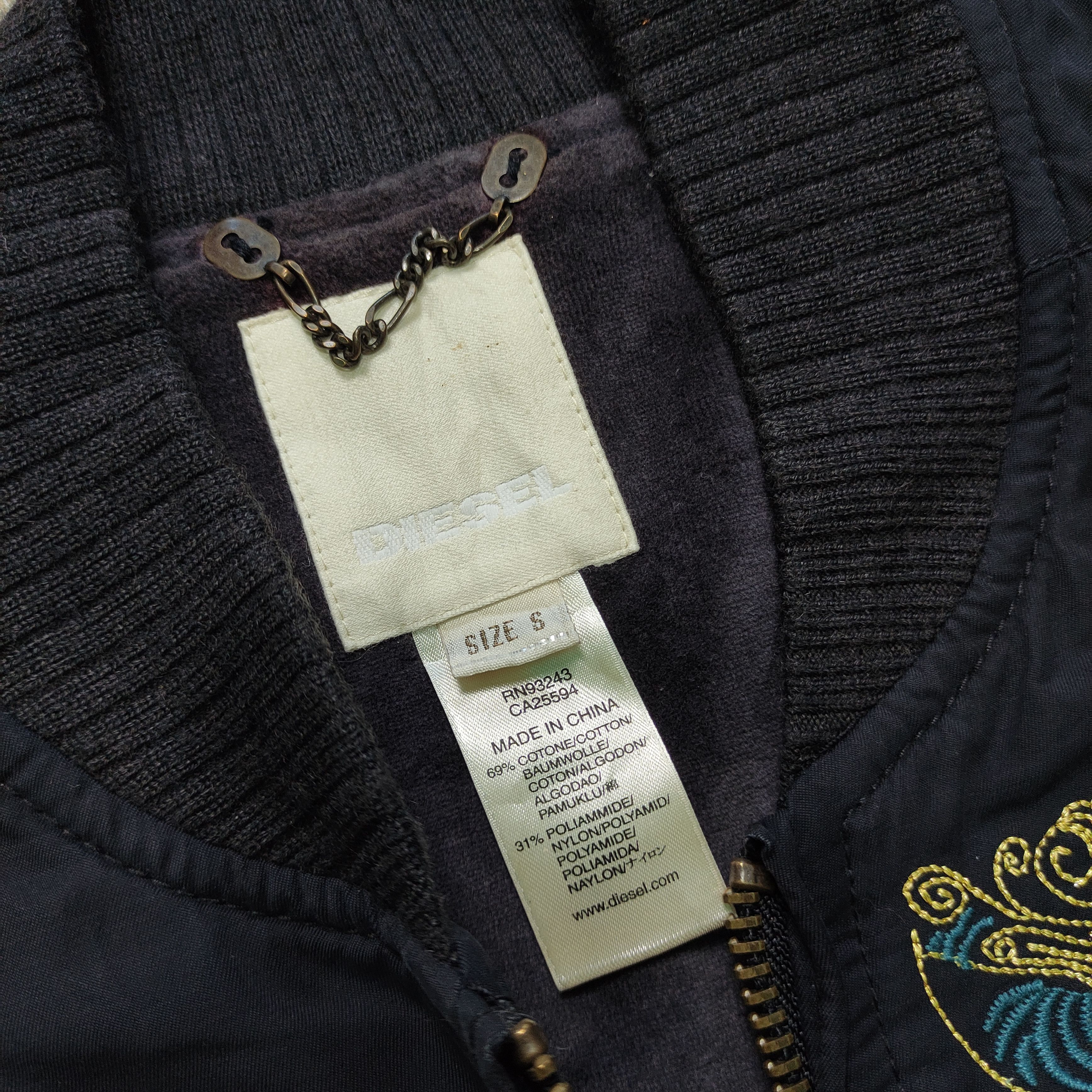 Diesel Diesel Y2K Jacket 2000s Embroidery Floral Size US S / EU 44-46 / 1 - 6 Thumbnail