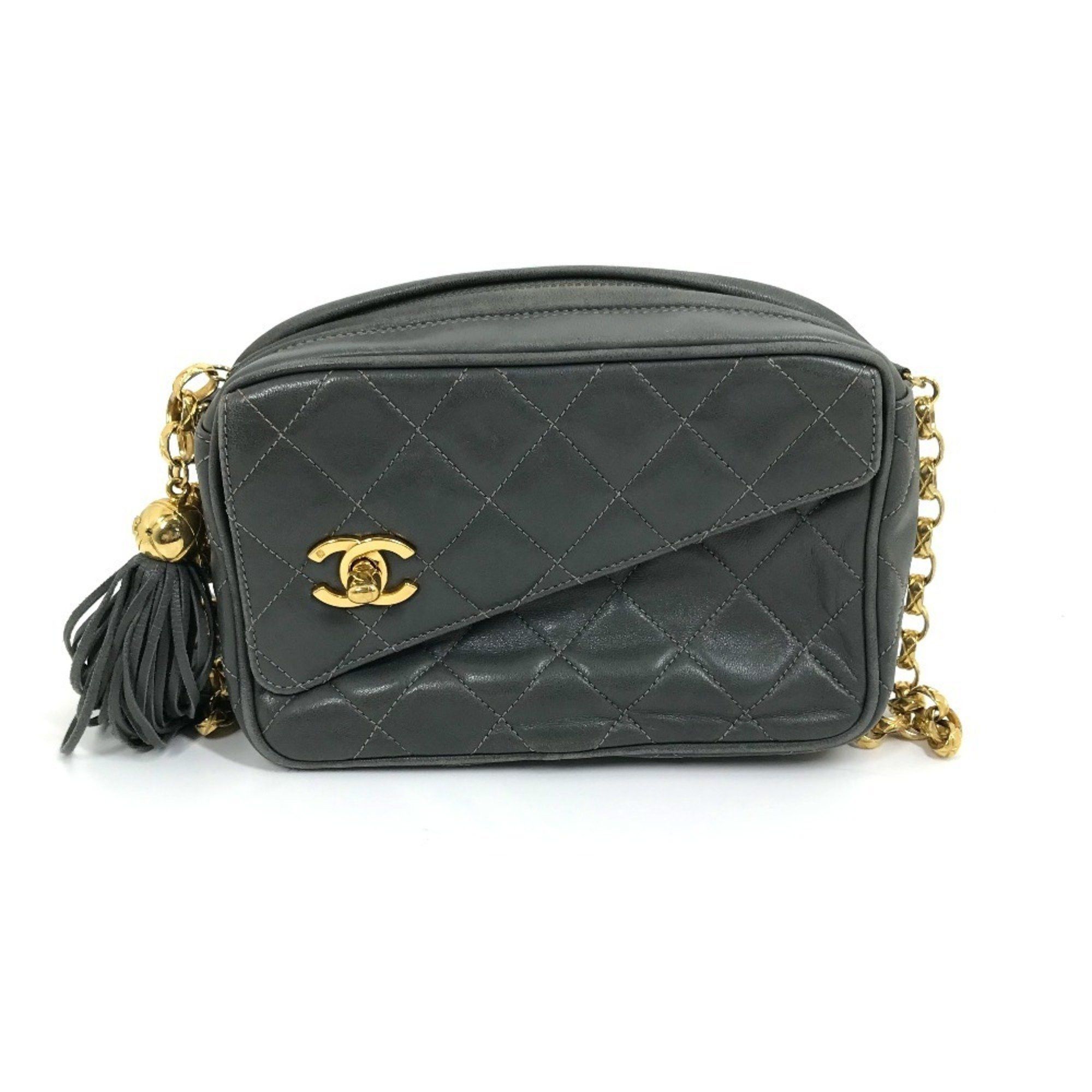 Chanel Chanel CC Mark Bag Single Chain Shoulder Bag Gray Based GoldHardware Size ONE SIZE - 1 Thumbnail