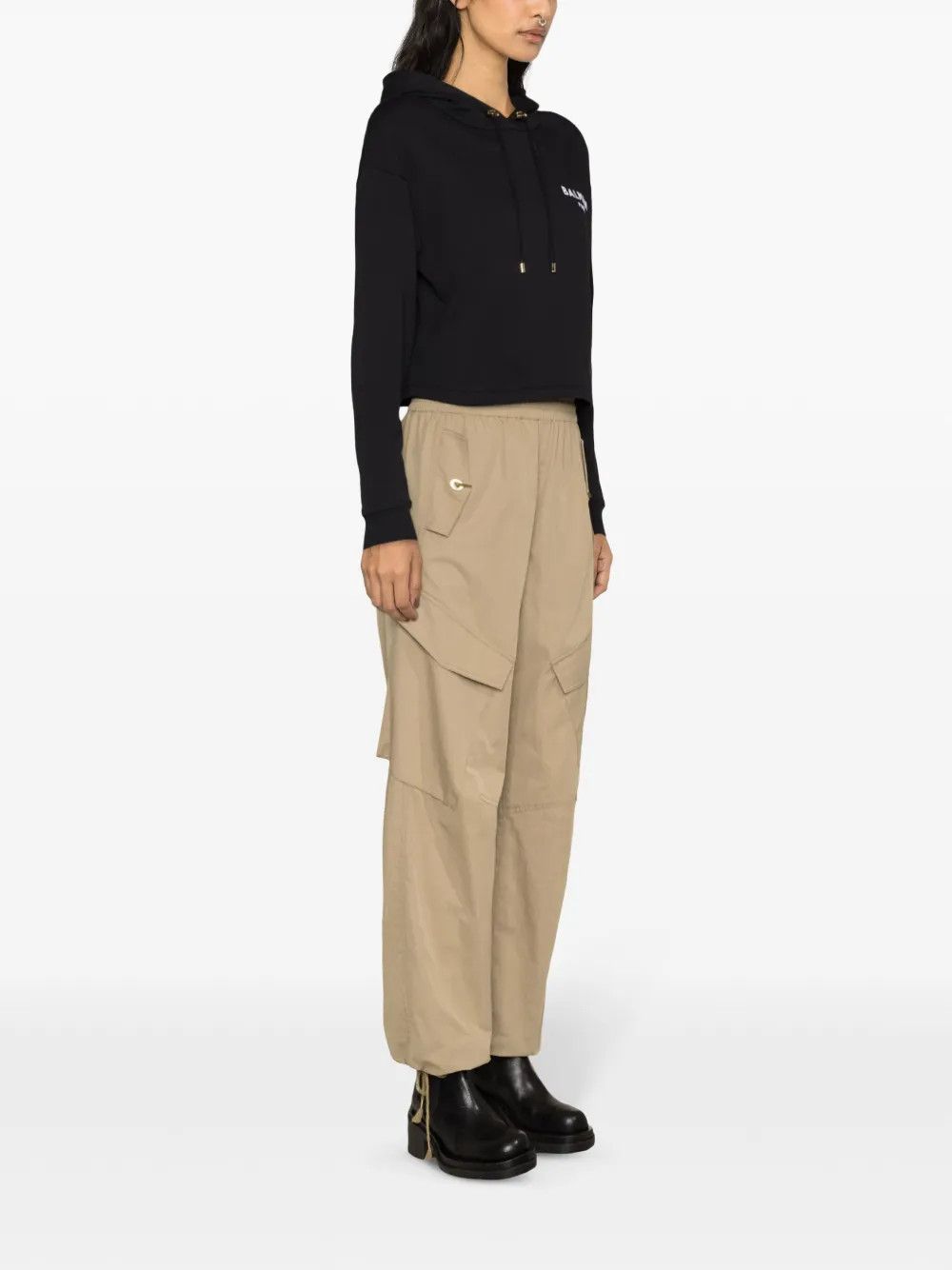 Balmain o1y0625 Hoodie in Black Size XS / US 0-2 / IT 36-38 - 2 Thumbnail