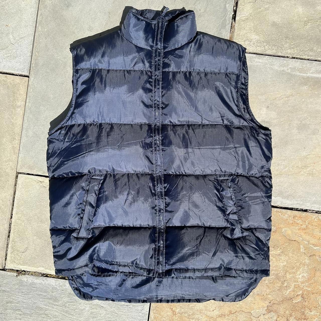 Other Y2K Ripstop Puffer Vest Navy Down Feather Fill Size US XL / EU 56 / 4 - 1 Thumbnail