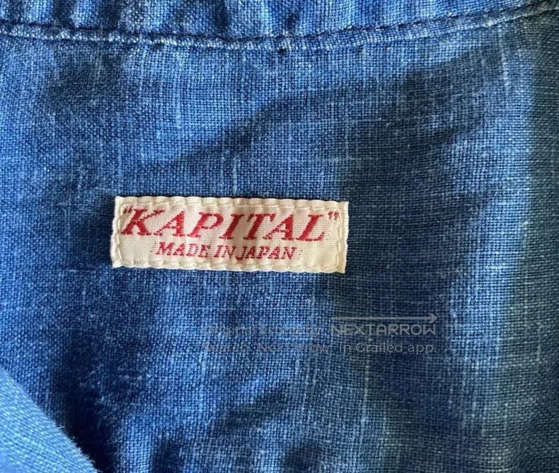 Kapital Kapital Blue-dyed linen embroidered out-of-print pocket sh Size M / US 6-8 / IT 42-44 - 5 Thumbnail
