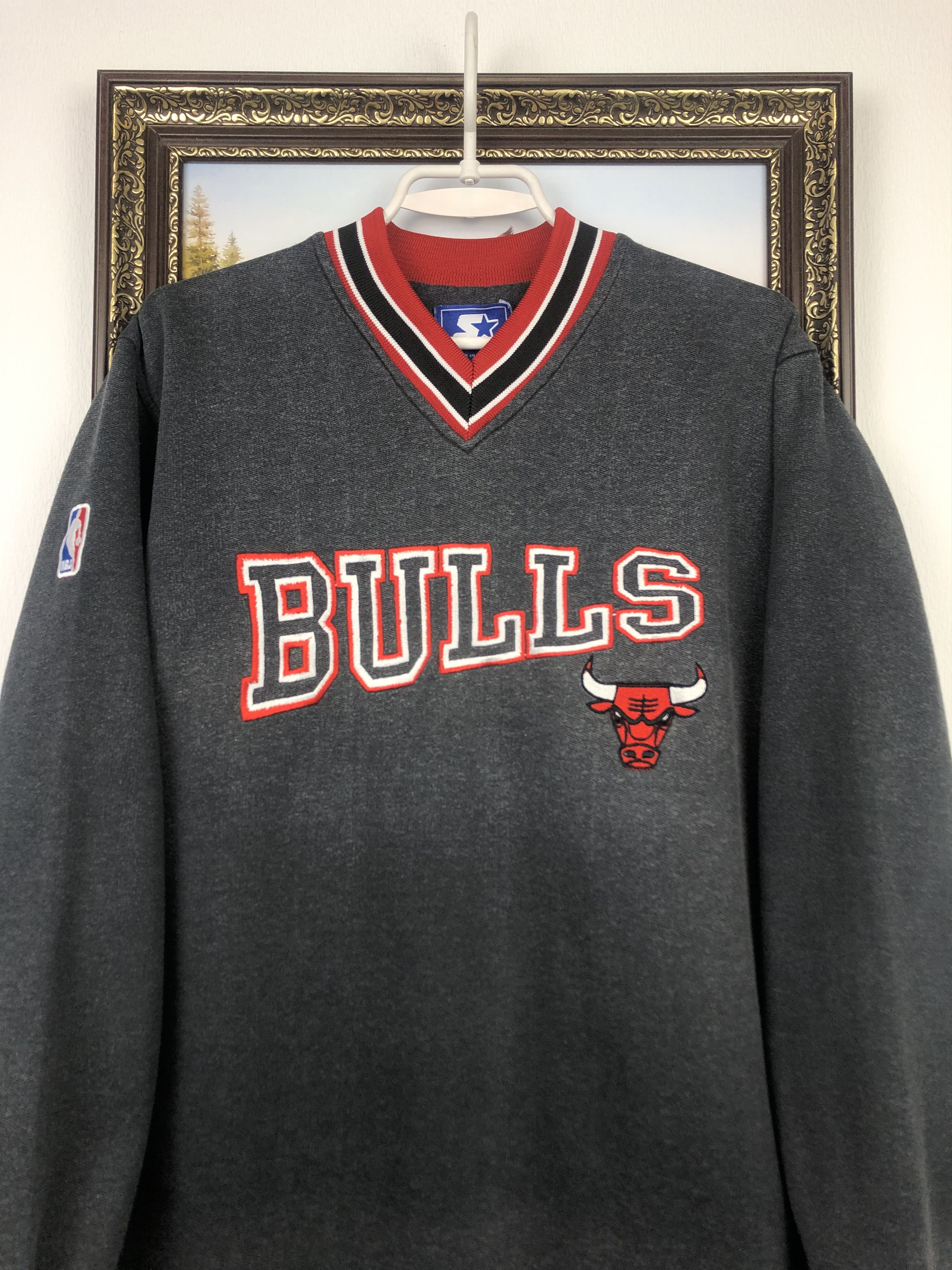 Starter Vintage Chicago Bulls NBA Jordan Sweatshirt Embroided Size US M / EU 48-50 / 2 - 2 Thumbnail