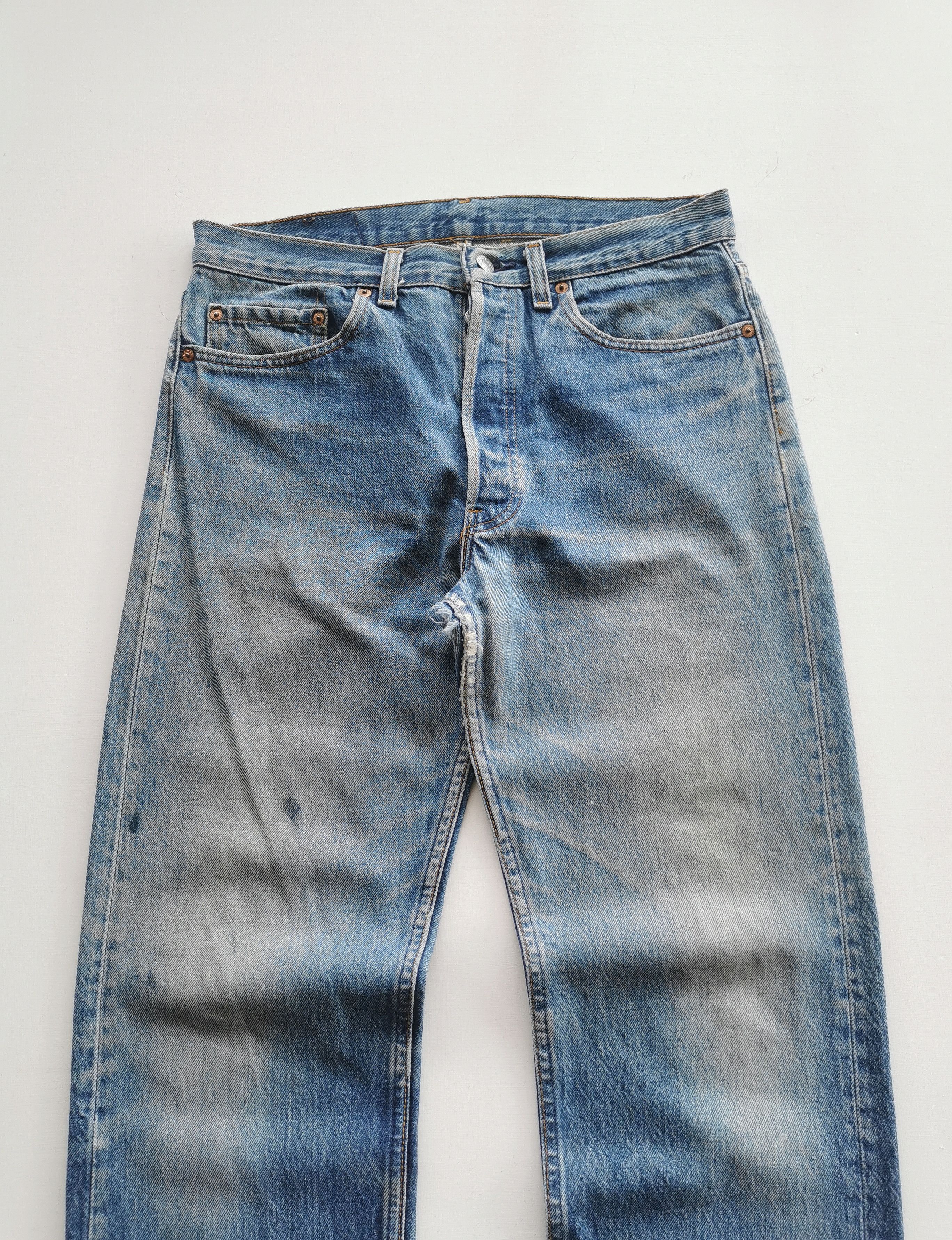 Levi's Vintage 90s Levis 501 Damage Jeans Size US 32 / EU 48 - 4 Thumbnail