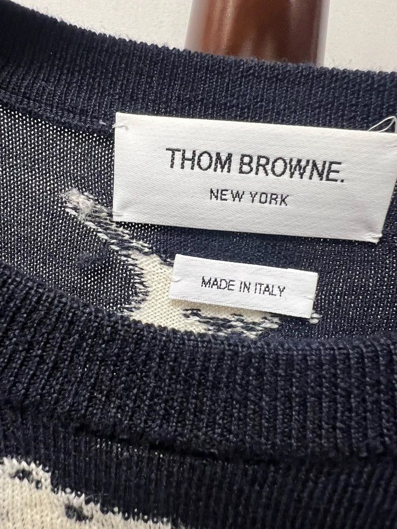 Thom Browne Thom Browne Animal embroidered knit sweater Size US M / EU 48-50 / 2 - 3 Thumbnail