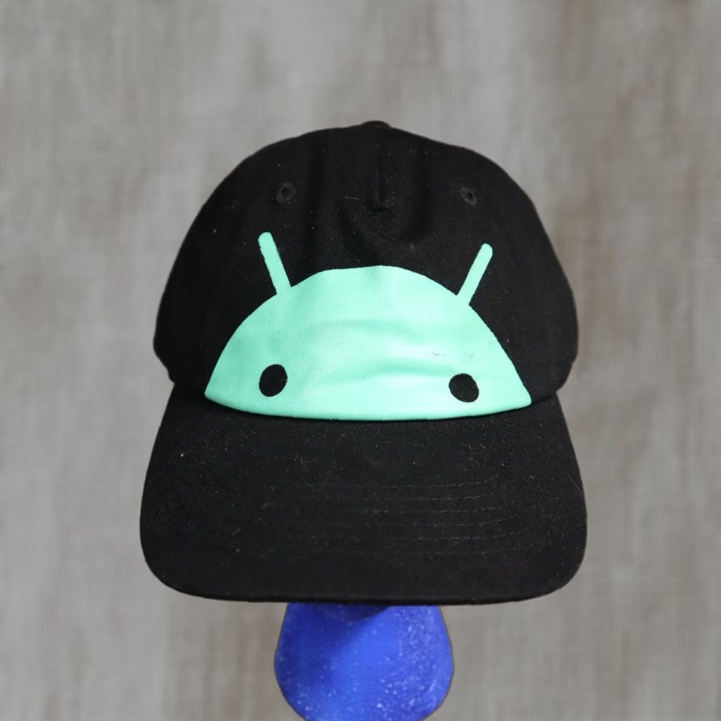 Vintage Alien Green Head Adjustable Baseball Cap Hat Black Leather Strap Cap Mens Size ONE SIZE - 1 Thumbnail