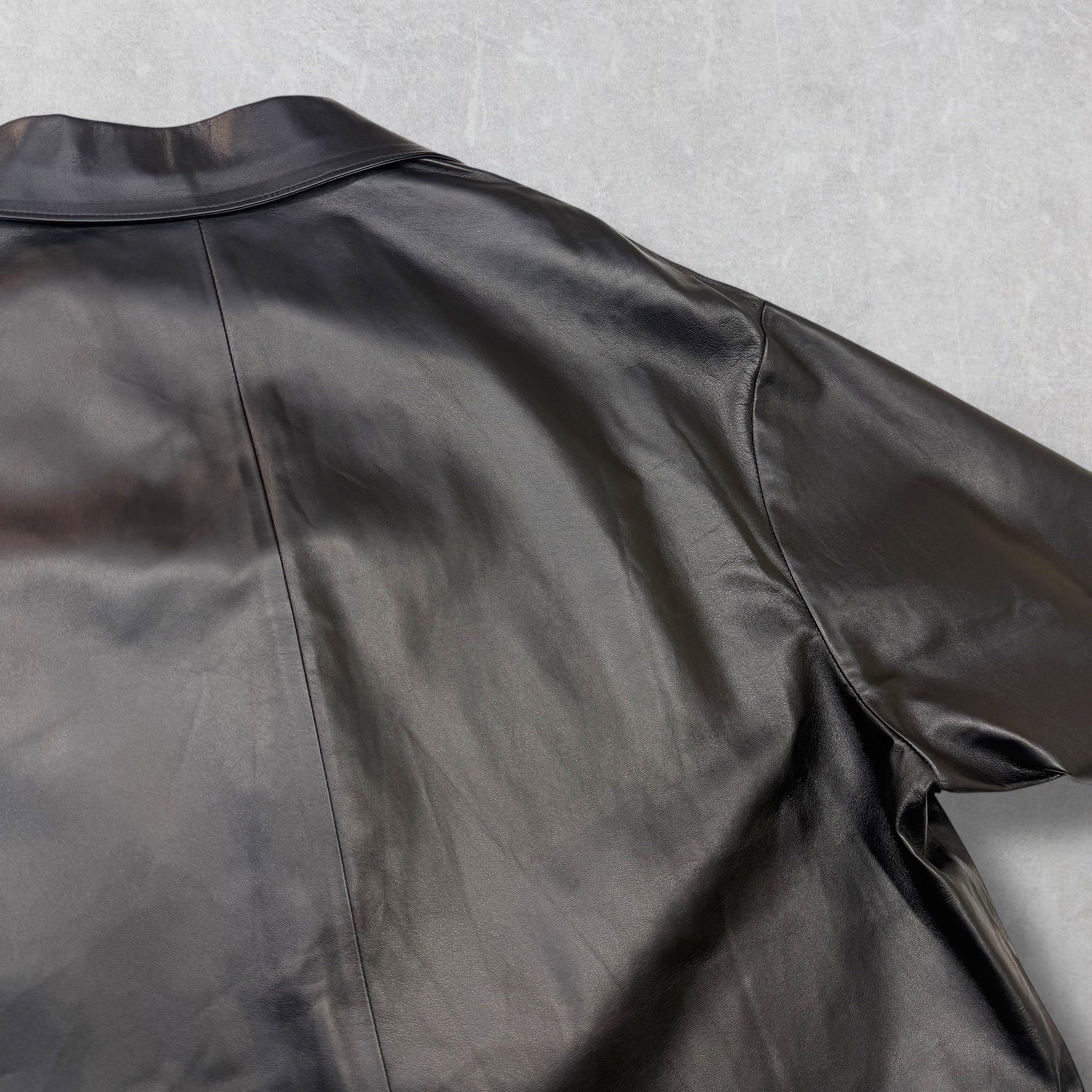 Prada Prada Nappa Leather Shirt 54 (XL) Size US XL / EU 56 / 4 - 4 Thumbnail