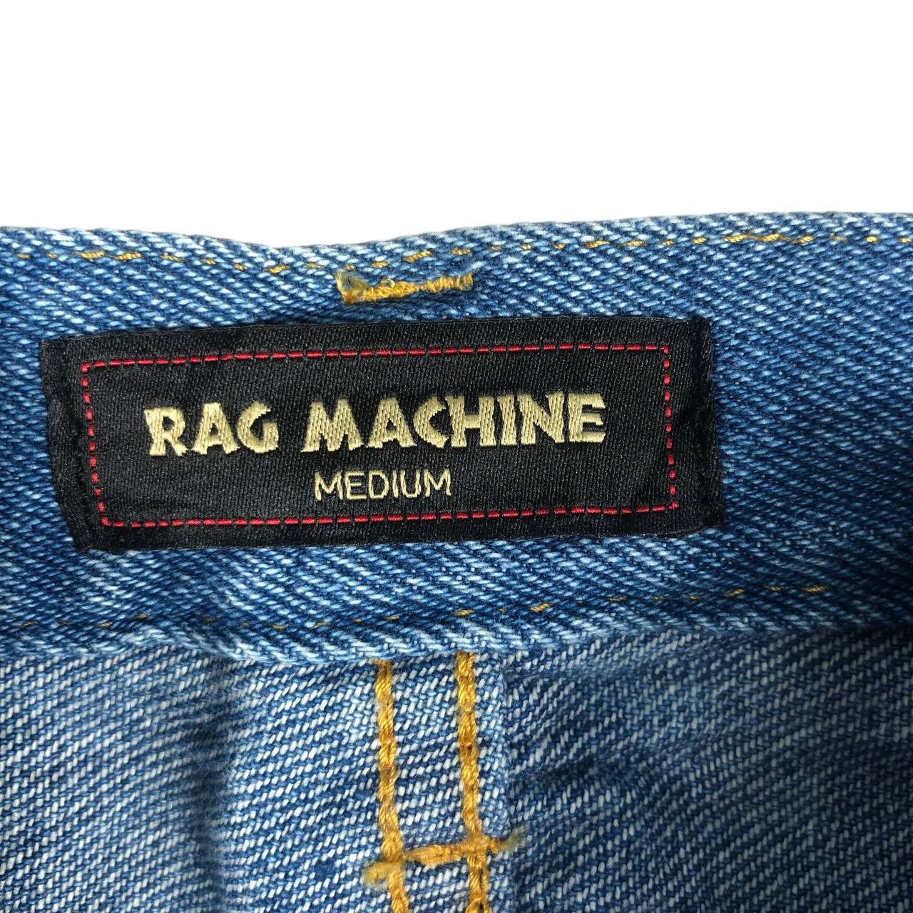 Japanese Brand Vintage Japan Distressed Rag Machine Jean Size 30" / US 8 / IT 44 - 10 Thumbnail