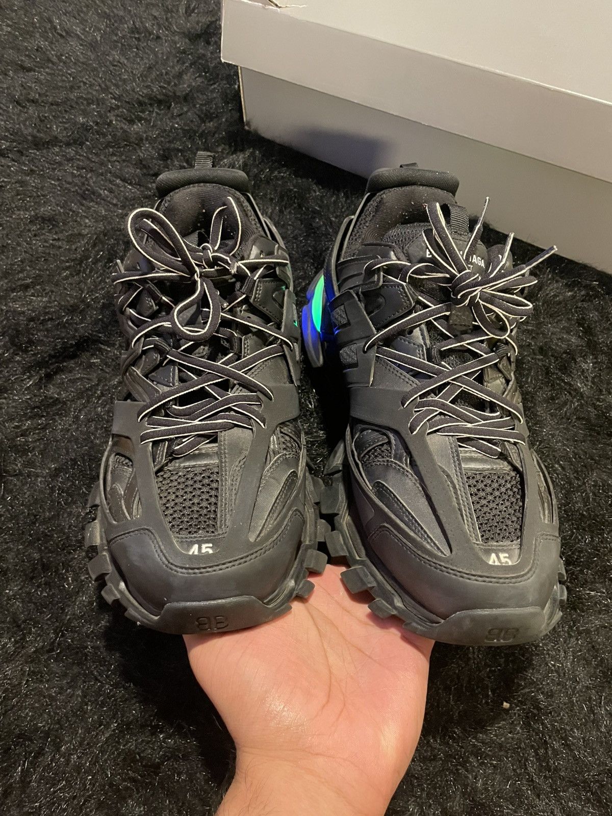 Balenciaga Balenciaga Track LED Black Size US 12 / EU 45 - 3 Thumbnail