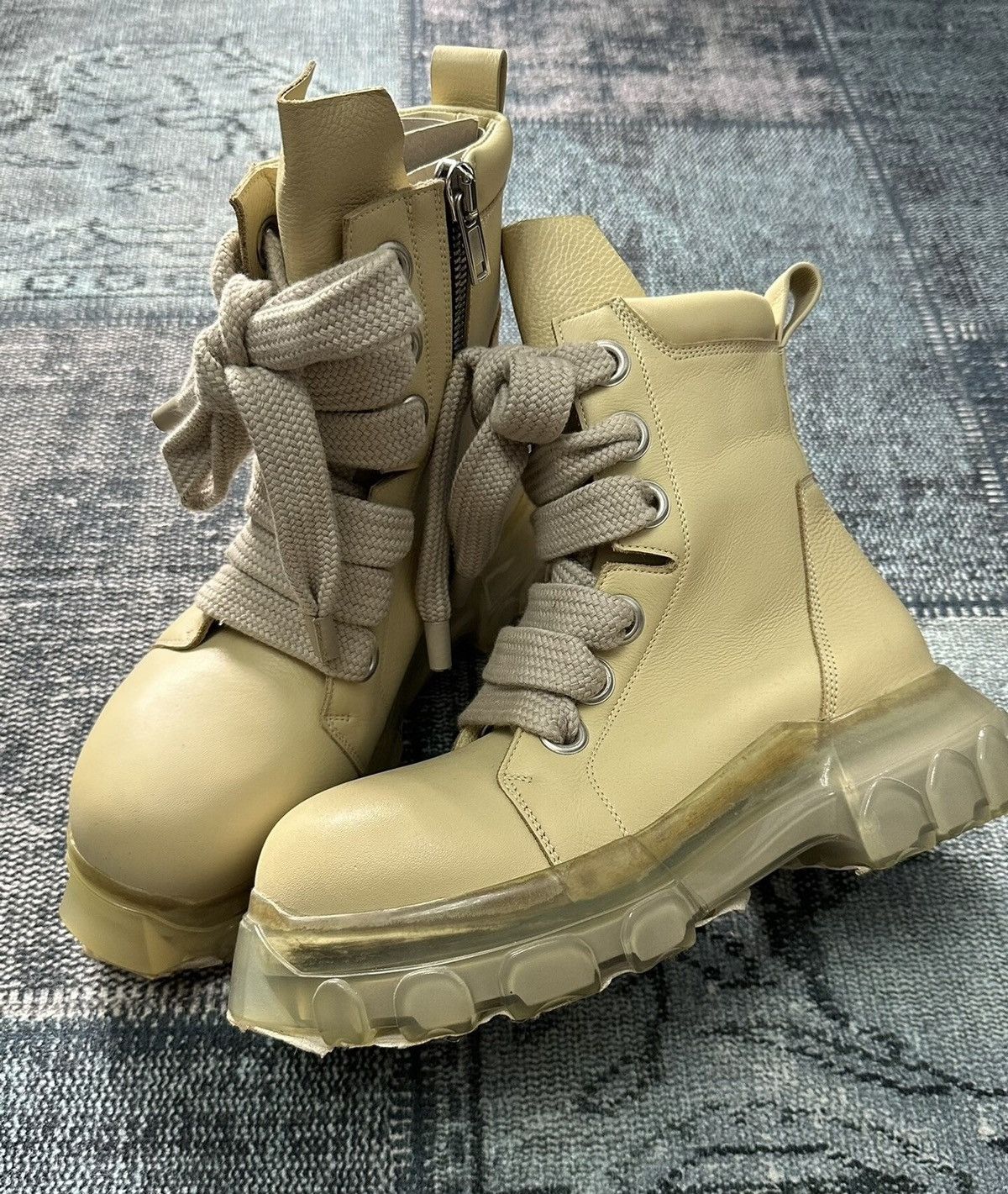 Rick Owens Rick Owens transparent octopus sole military boots Size US 7 / EU 40 - 1 Thumbnail