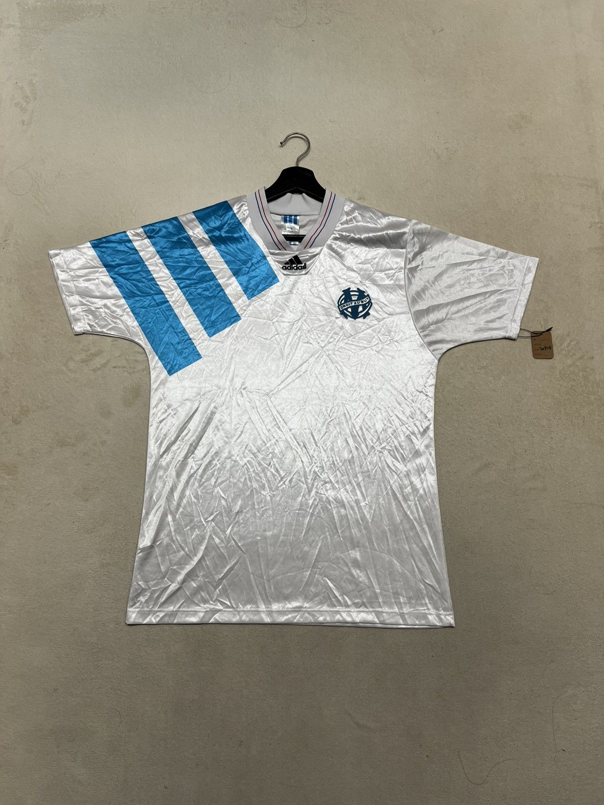 Adidas Olympique Marseille 1992-93 Adidas Champion League Jersey Size US L / EU 52-54 / 3 - 1 Thumbnail
