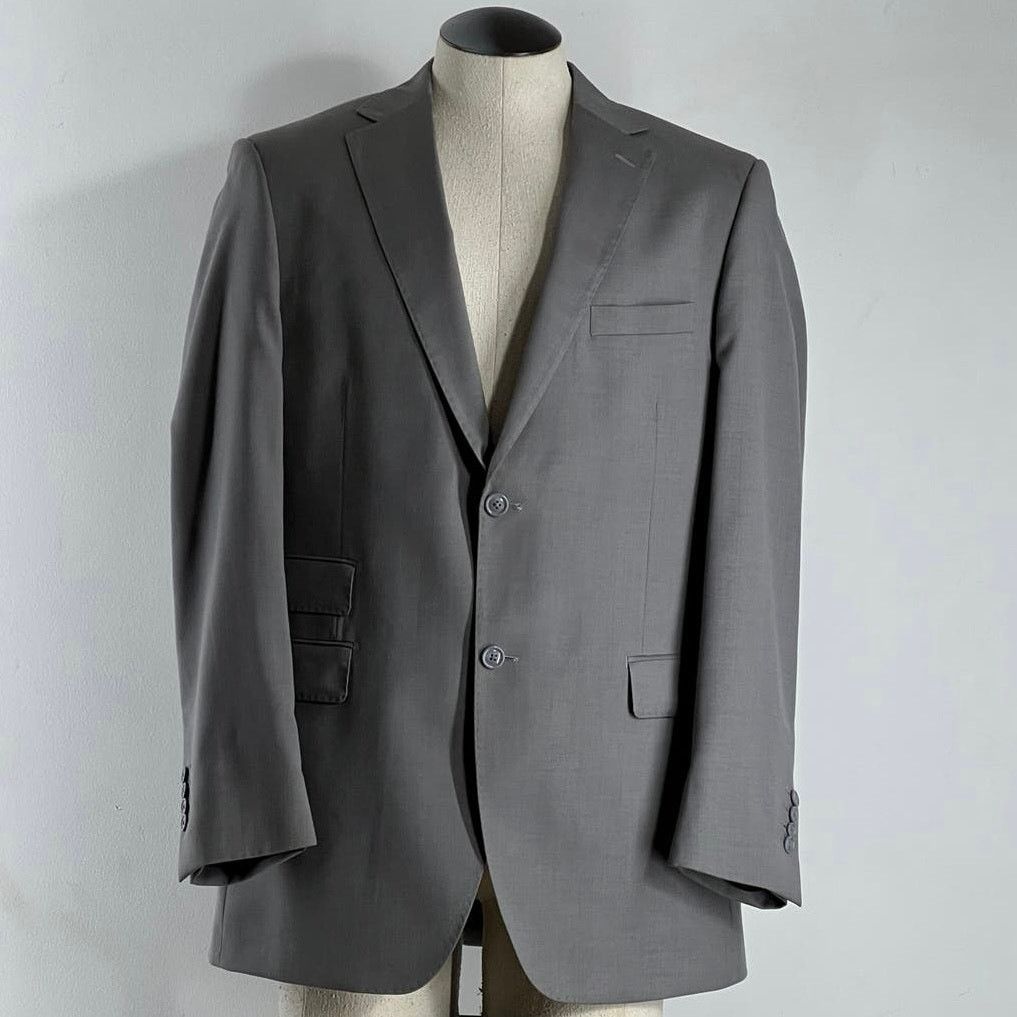 Valentino Mens Blazer Zegna 150S Gray Wool Silk Jacket Sz 42