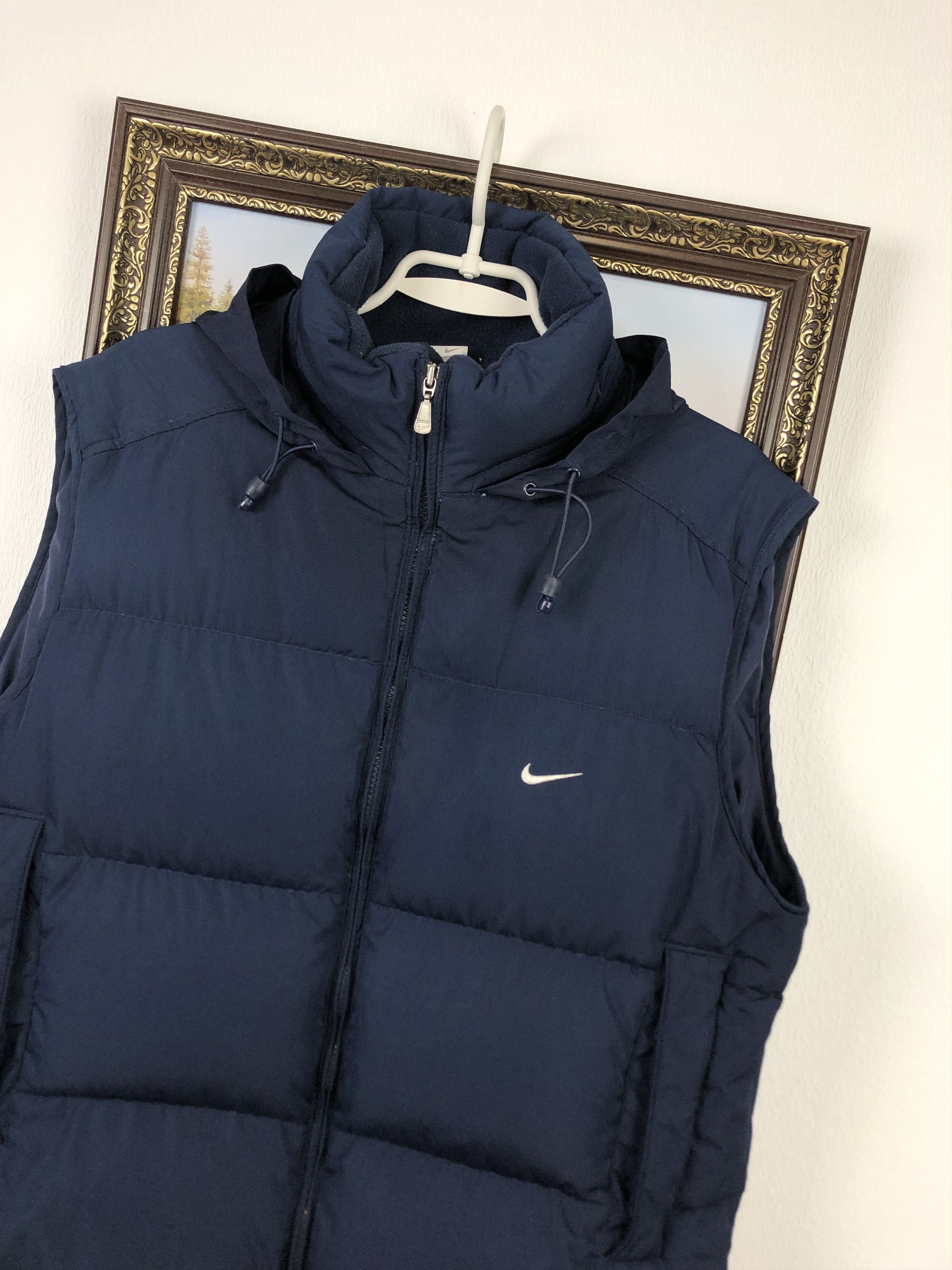 Nike Nike Vintage 90s Down Puffer Vest Jacket Navy Rare Size US M / EU 48-50 / 2 - 4 Thumbnail