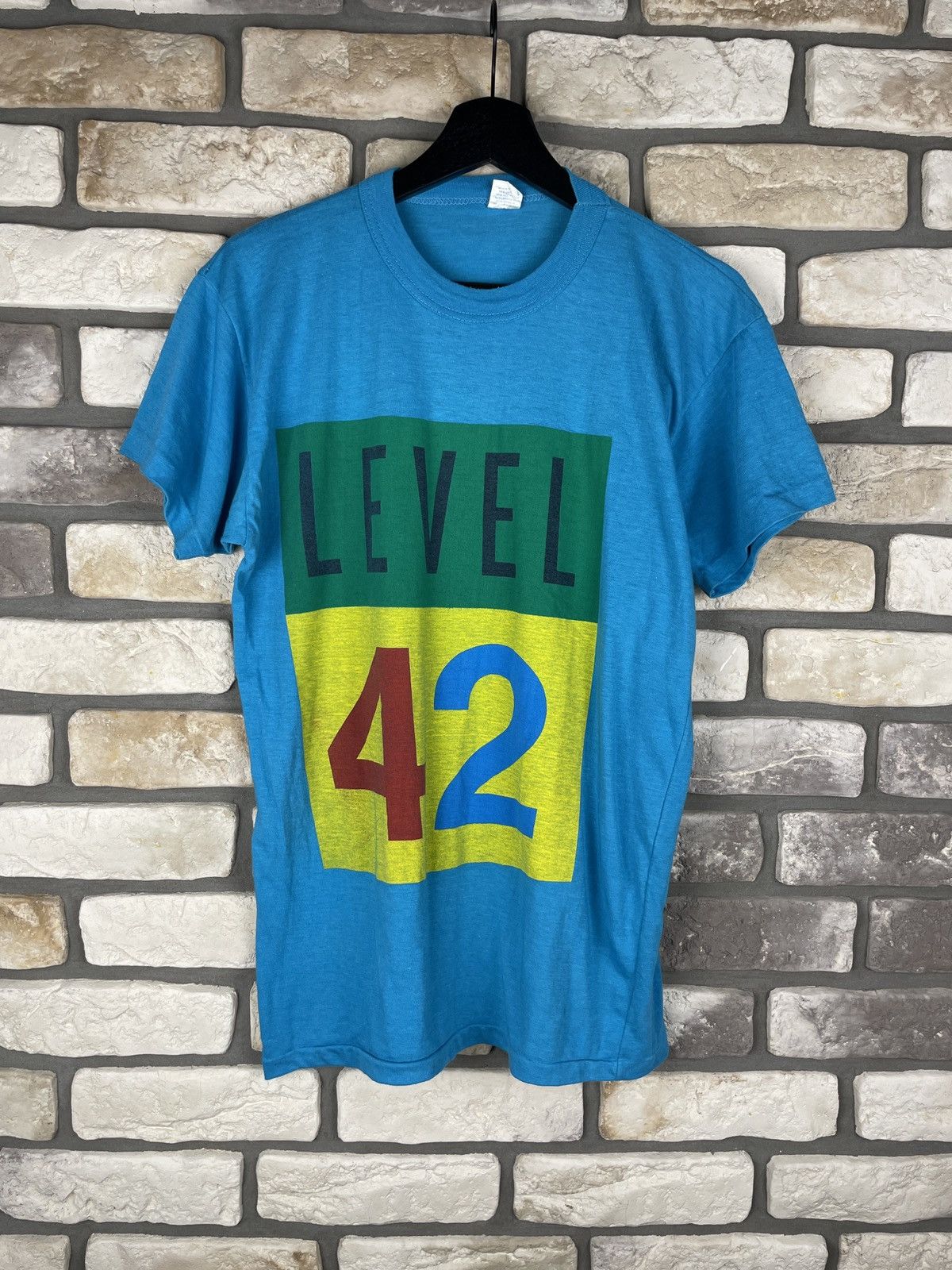 Band Tees × Vintage Vintage oversize tee t-shirt level 42 1980-s Size US L / EU 52-54 / 3 - 1 Thumbnail