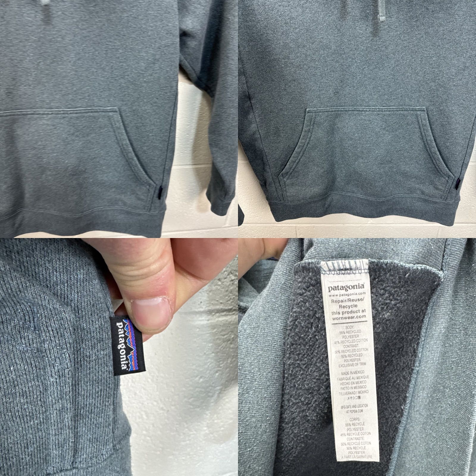 Patagonia Patagonia '73 Skyline Uprisal Hoodie Mens Medium Gray Logo Fleece Hooded Pullover Crew Neck Pocket Regular Seasonal Outdoor Nature Size M / US 6-8 / IT 42-44 - 8 Thumbnail