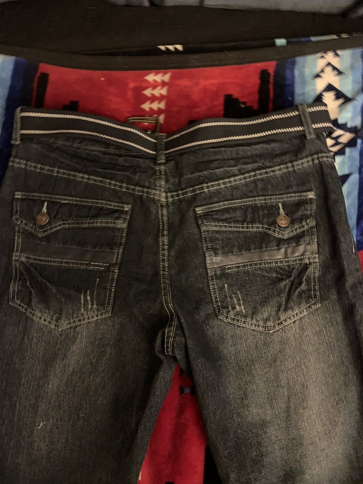 Vintage Nostic distressed y2k denim jeans Size US 38 / EU 54 - 3 Thumbnail