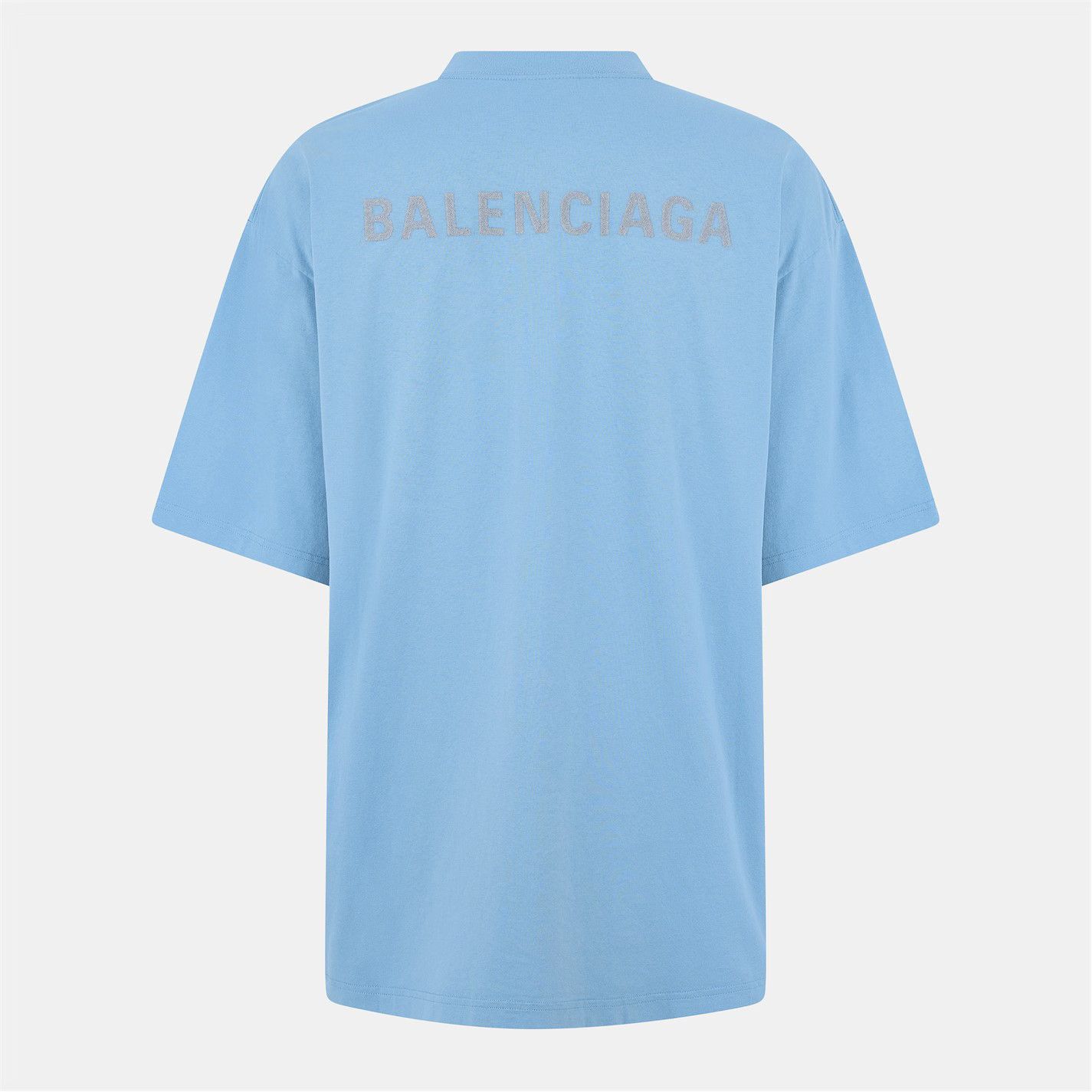 Balenciaga o1g2r1mq0226 T-Shirt In Blue Size US S / EU 44-46 / 1 - 5 Thumbnail