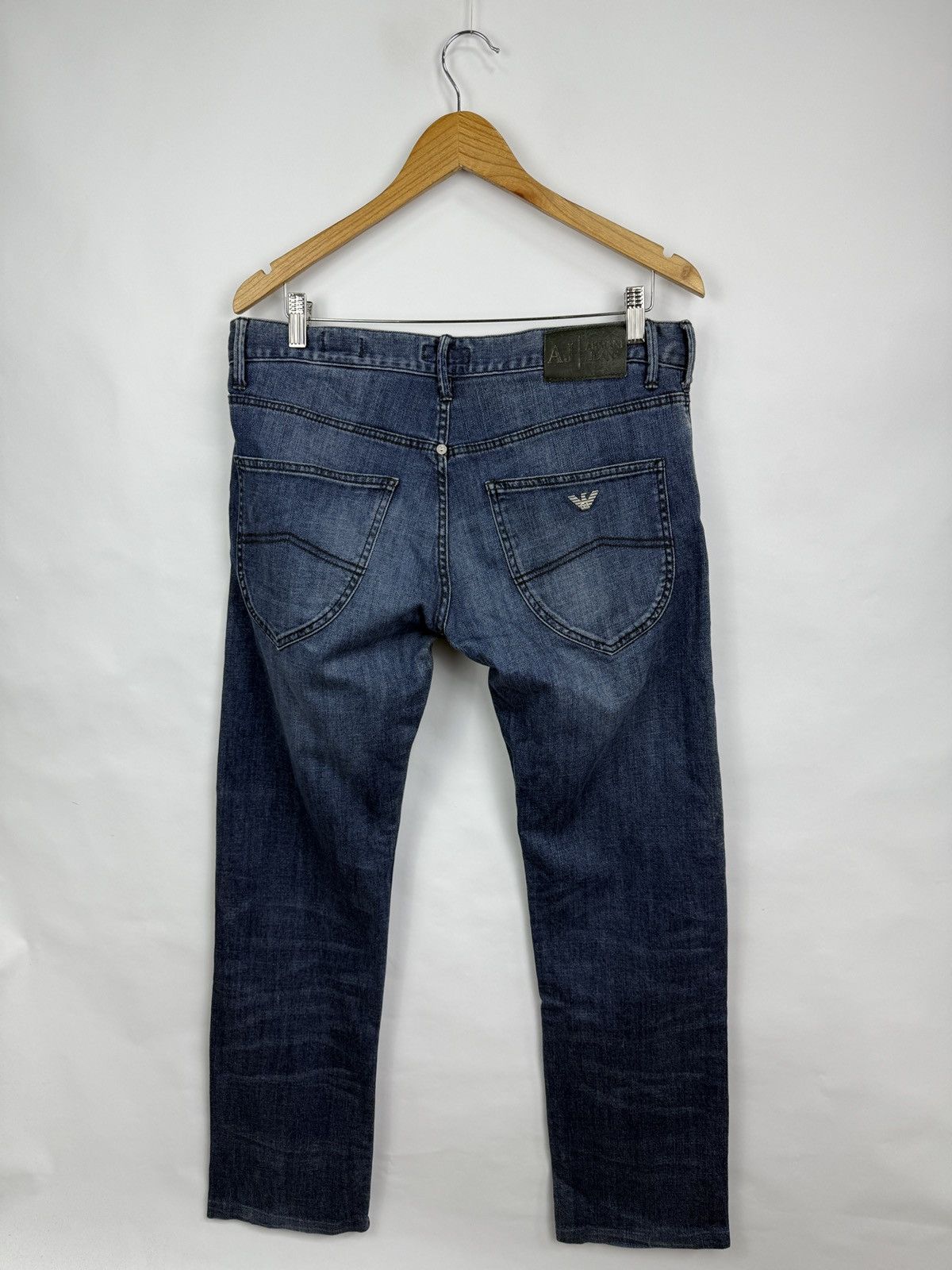 Armani 🇺🇸 Vintage 90s Armani Jeans J02 Extra Slim Fit Comfort Fabric Size US 34 / EU 50 - 9 Thumbnail