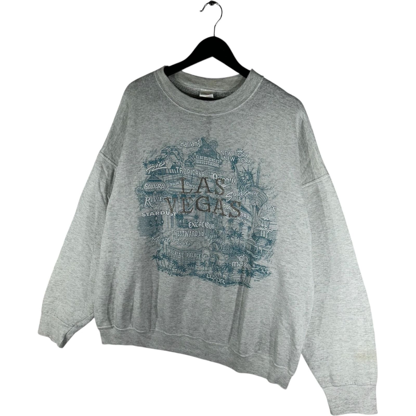 Fruit Of The Loom Vintage Las Vegas Attractions Spellout Crewneck XXL Size US XXL / EU 58 / 5 - 3 Thumbnail