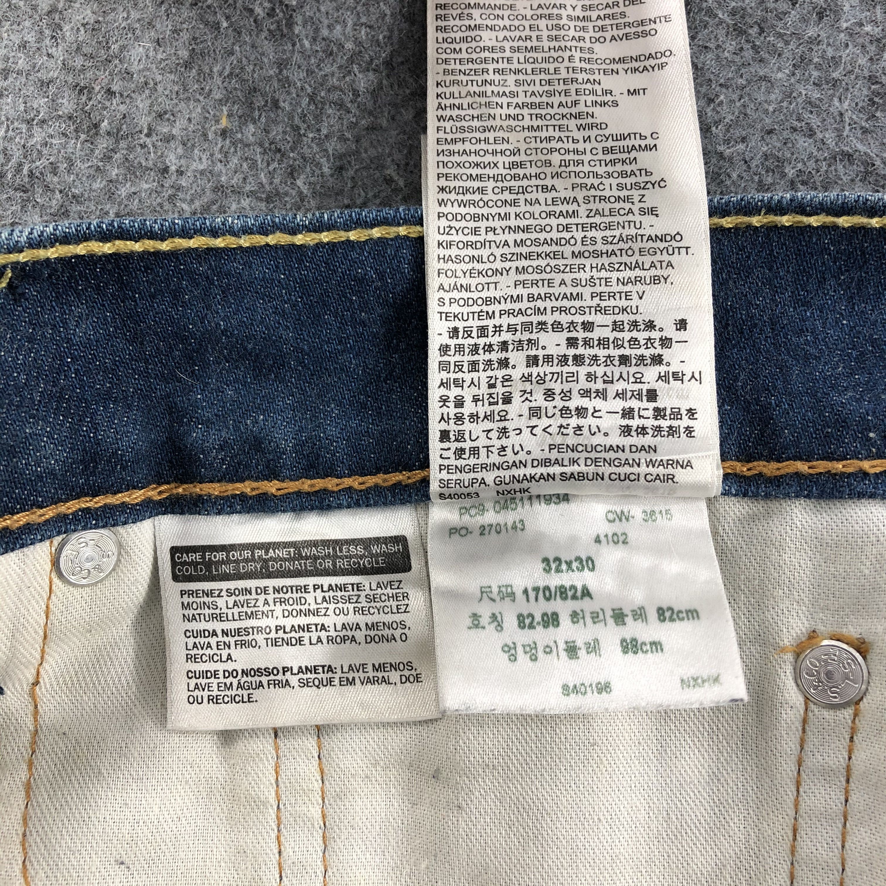 Levi's Vintage Levis 511 Jeans Blue Wash Denim KJ511 Size US 33 - 11 Thumbnail