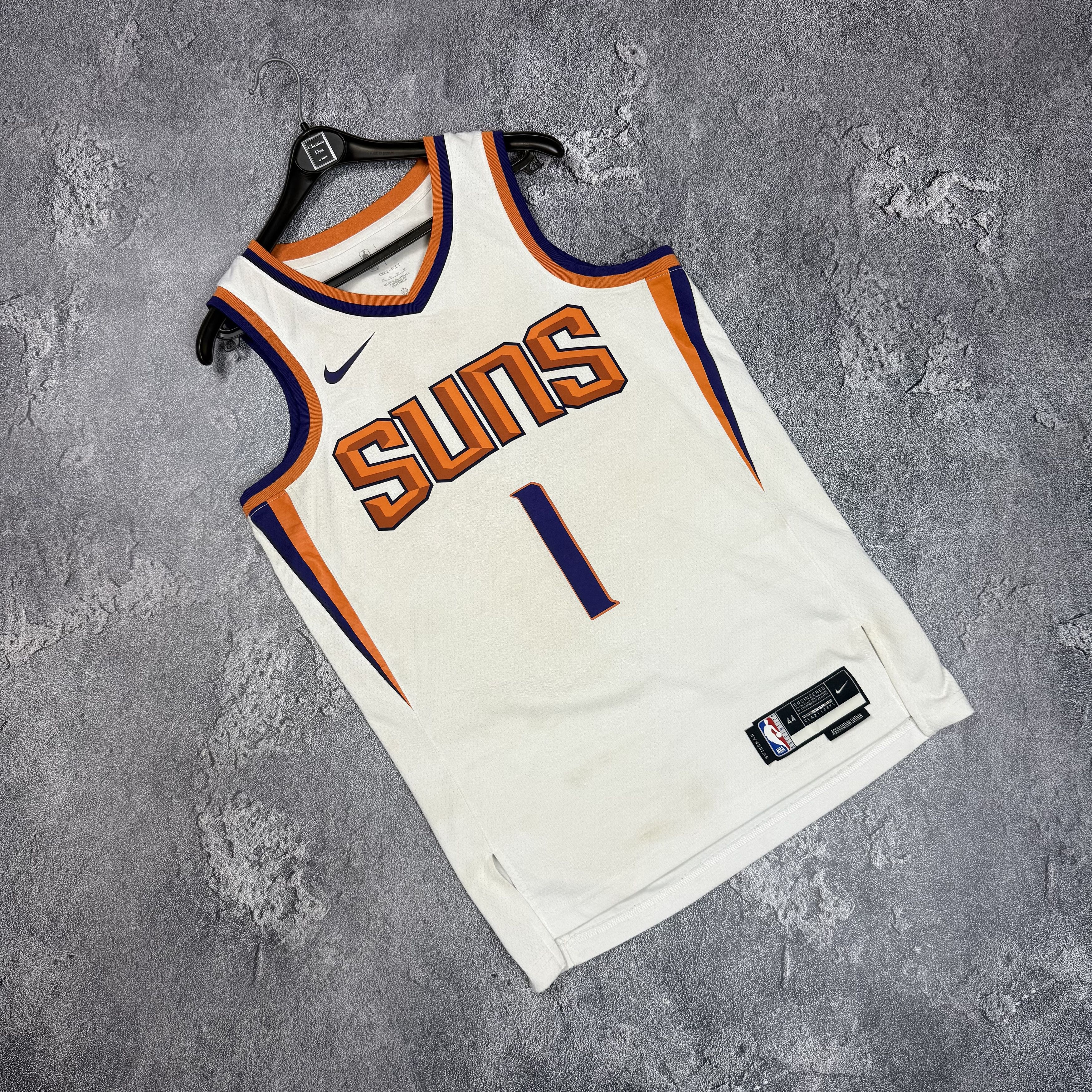 Nike Nike Devin Booker Suns Jersey #1 Size M White/Orange Size US M / EU 48-50 / 2 - 1 Thumbnail
