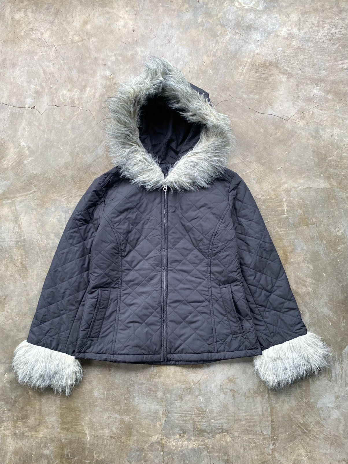 14th Addiction × KMRii × Le Grande Bleu (L.G.B.) Black Quilted n3b like if6was9 vintage with fur hoodie Size US XL / EU 56 / 4 - 1 Thumbnail