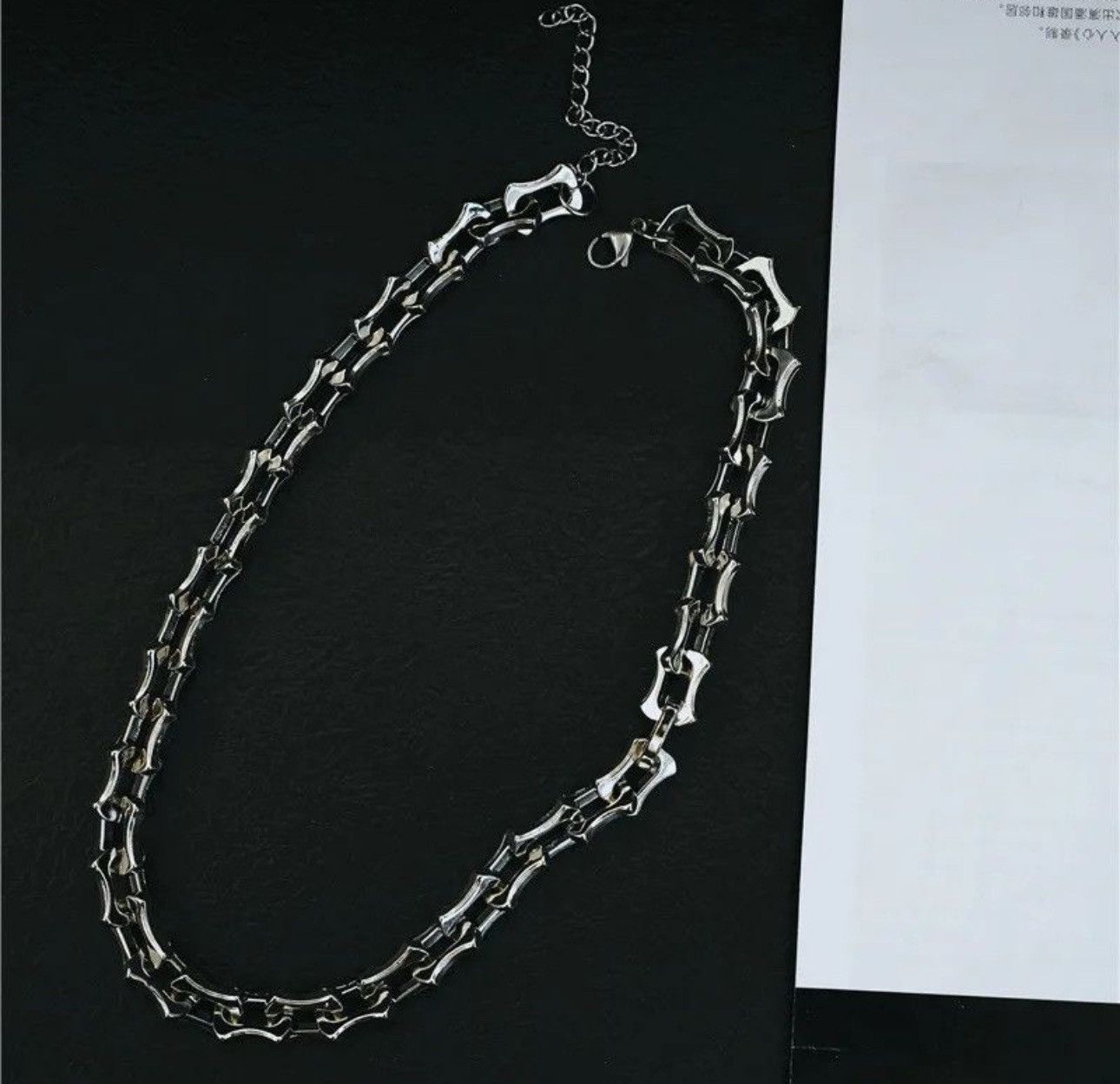 Jewelry Hip hop hardware chain thick necklace Size ONE SIZE - 4 Thumbnail