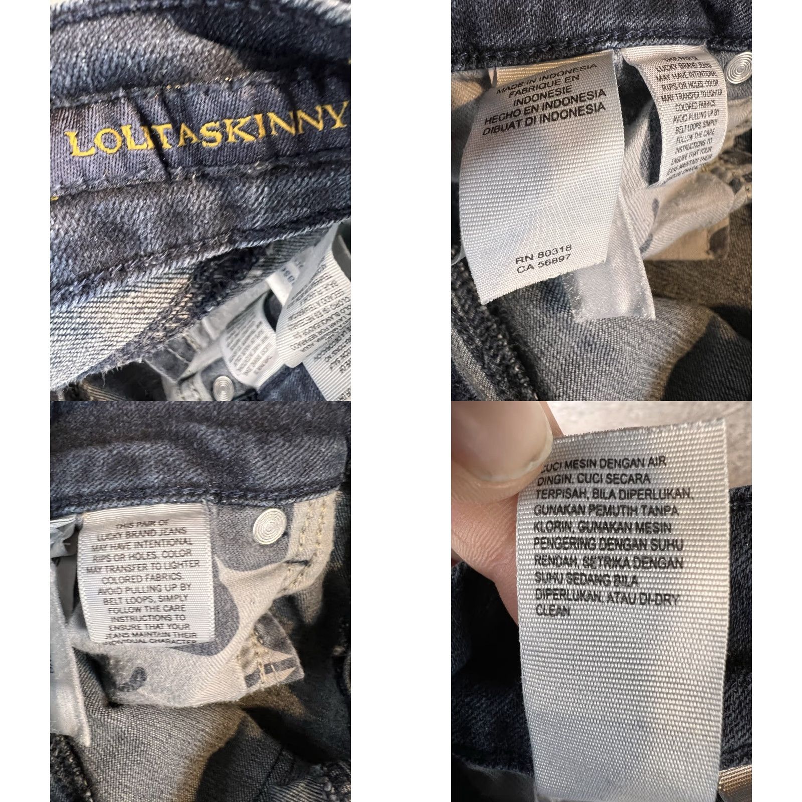 Lucky Brand Lucky Brand Lolita Skinny Jeans Medium Wash Stretch Women’s 4/27 Jeans Womens Skinny 90s Boho Vintage? No Size 27" / US 4 / IT 40 - 8 Thumbnail